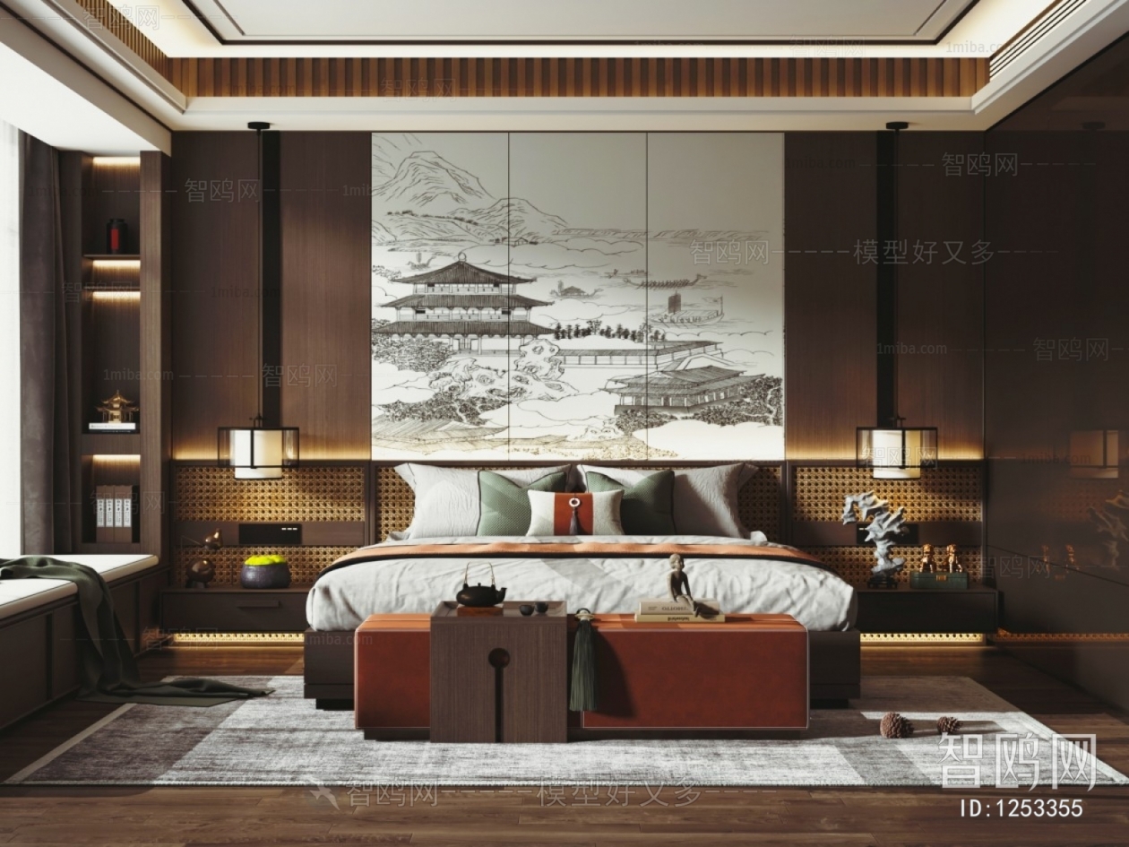 New Chinese Style Bedroom