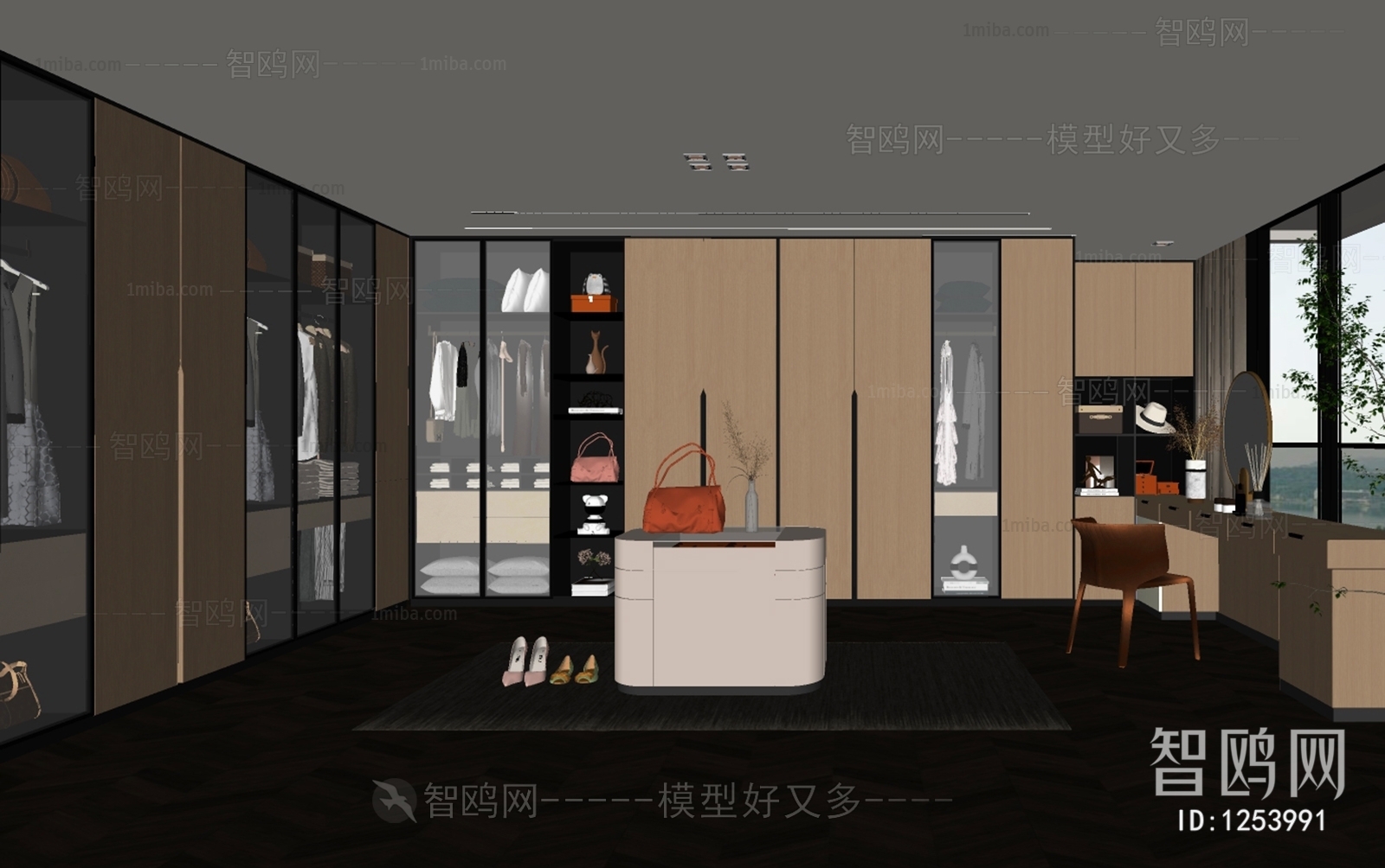 Modern Clothes Storage Area