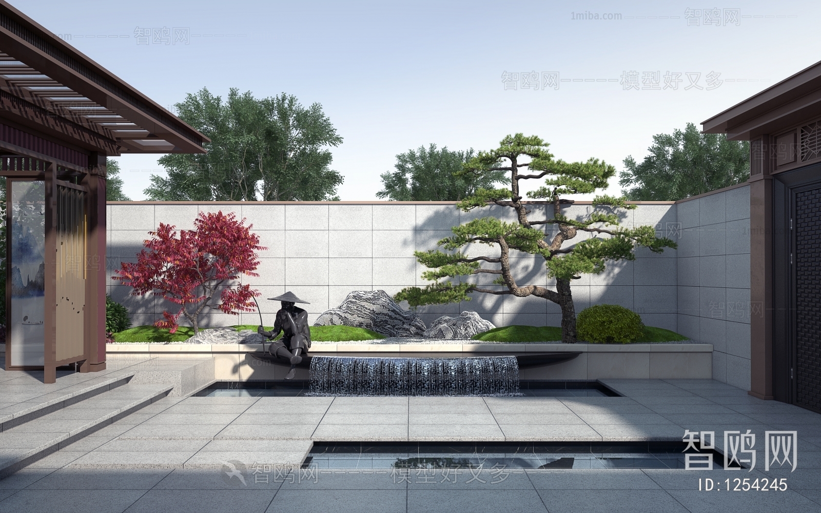 New Chinese Style Courtyard/landscape