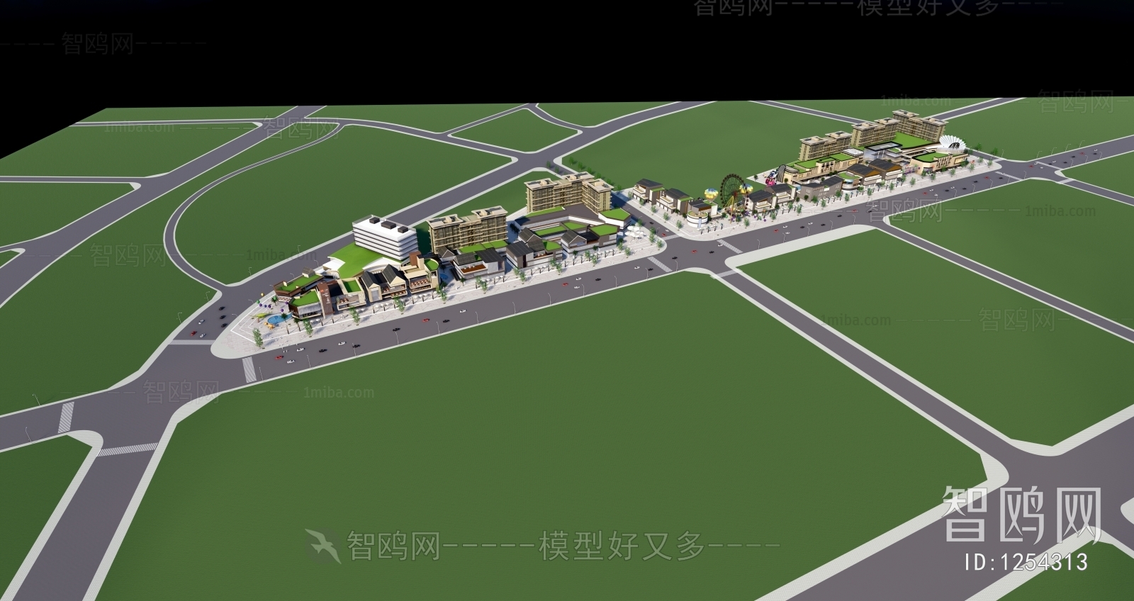 New Chinese Style Building Appearance