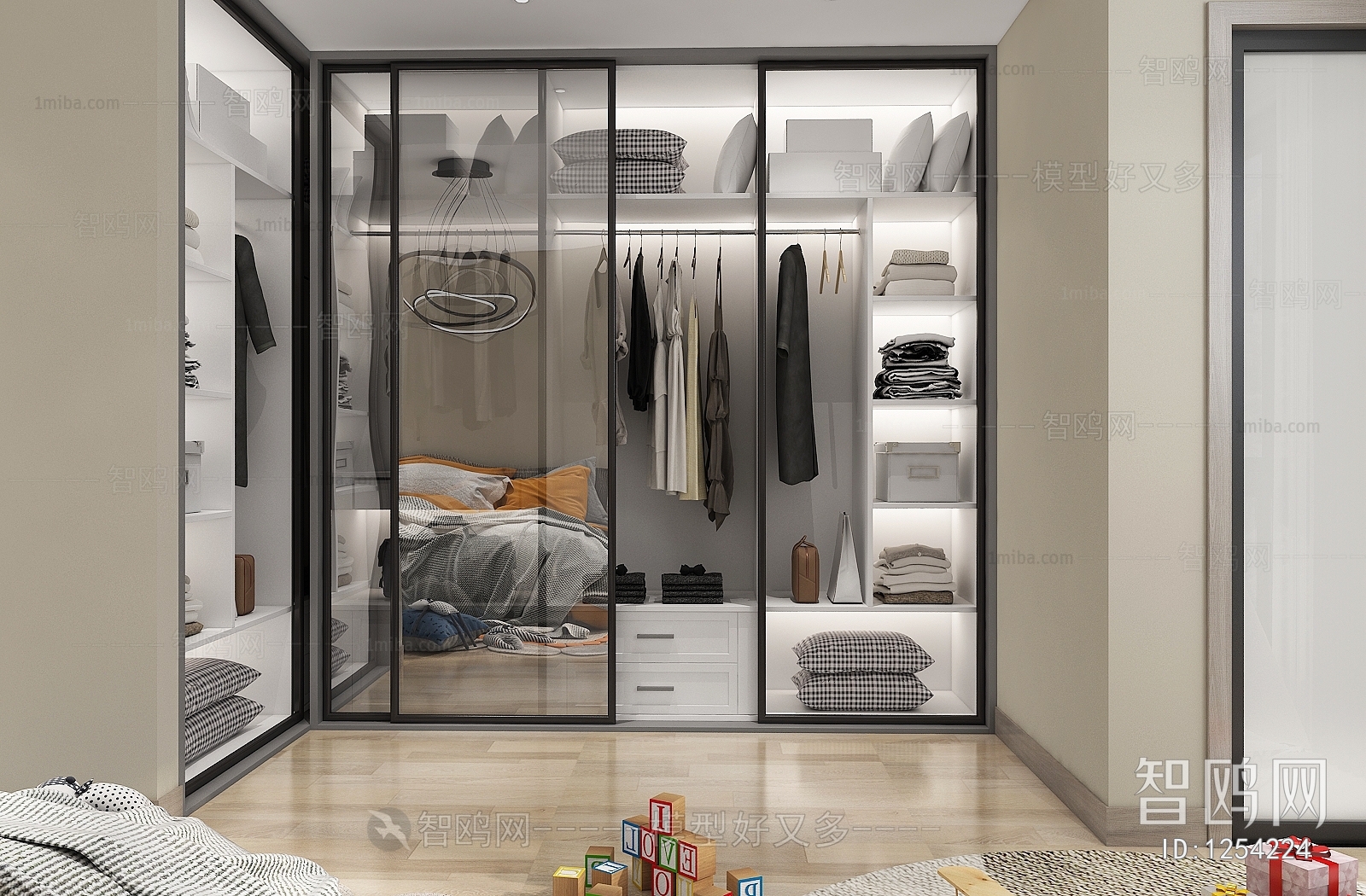 Modern Clothes Storage Area