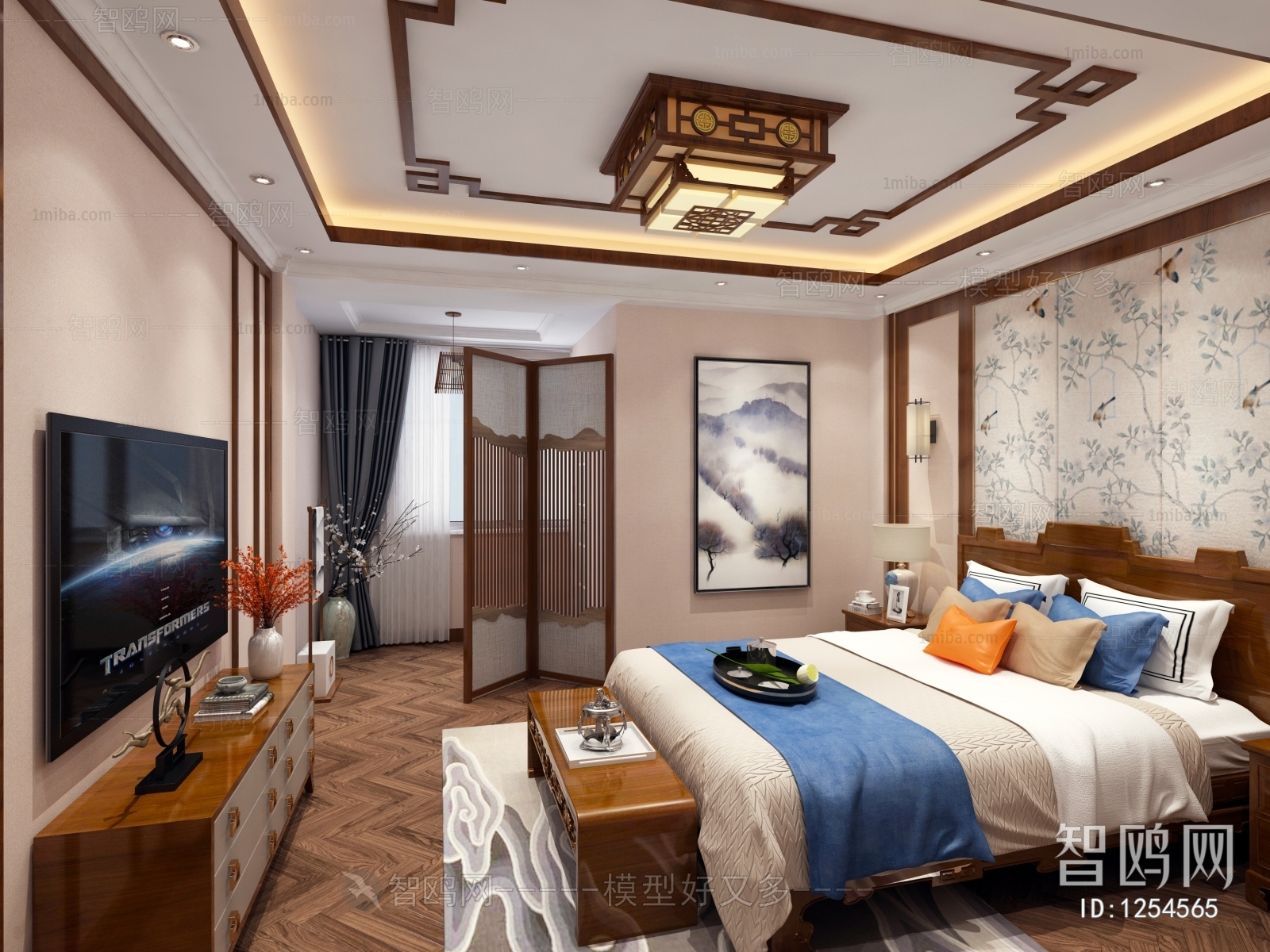 Chinese Style New Chinese Style Bedroom