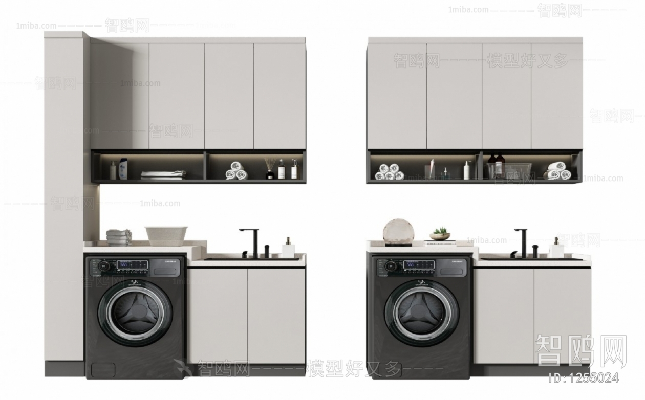 Modern Laundry Cabinet