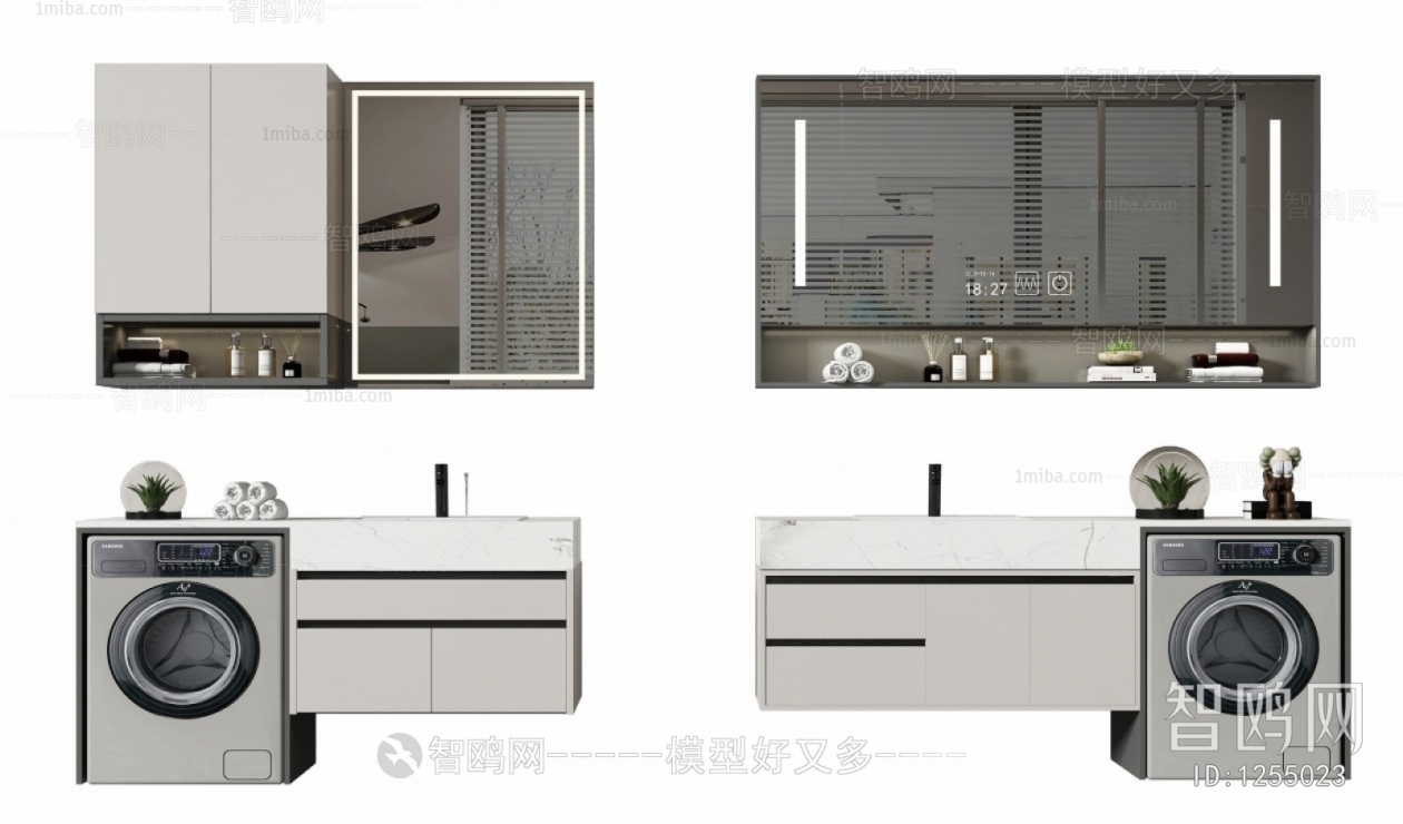 Modern Laundry Cabinet