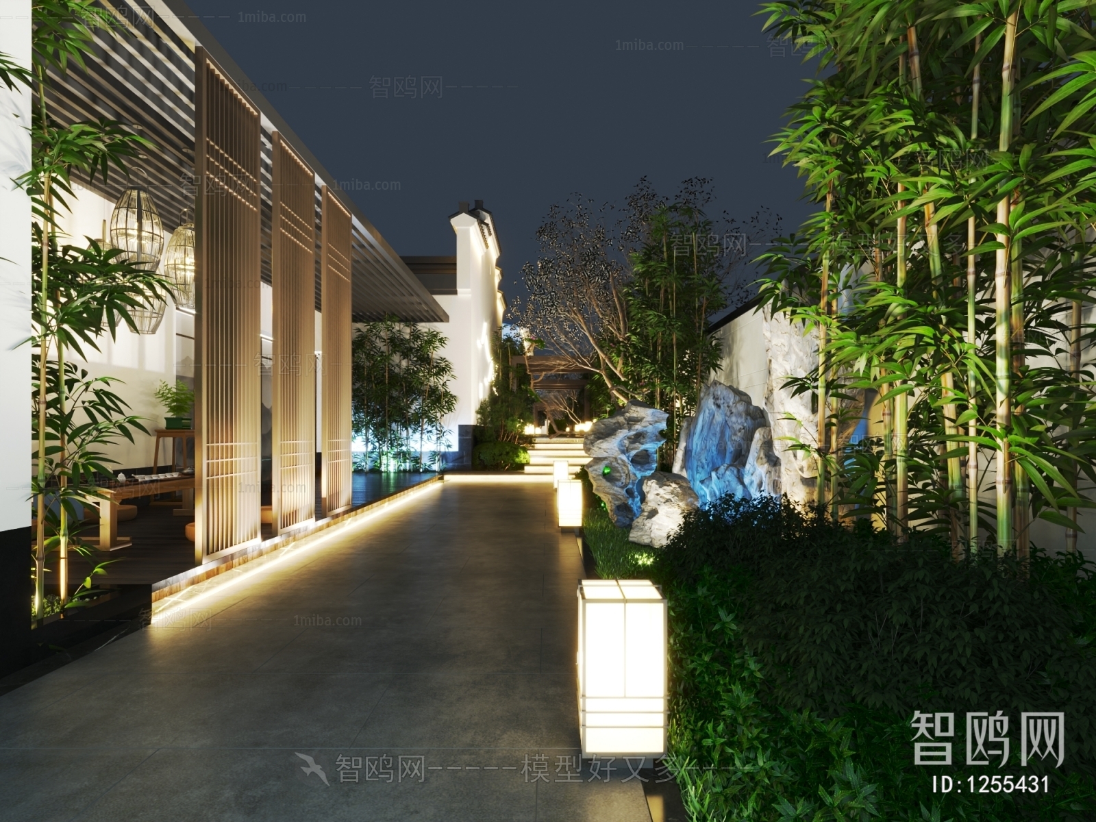 New Chinese Style Courtyard/landscape