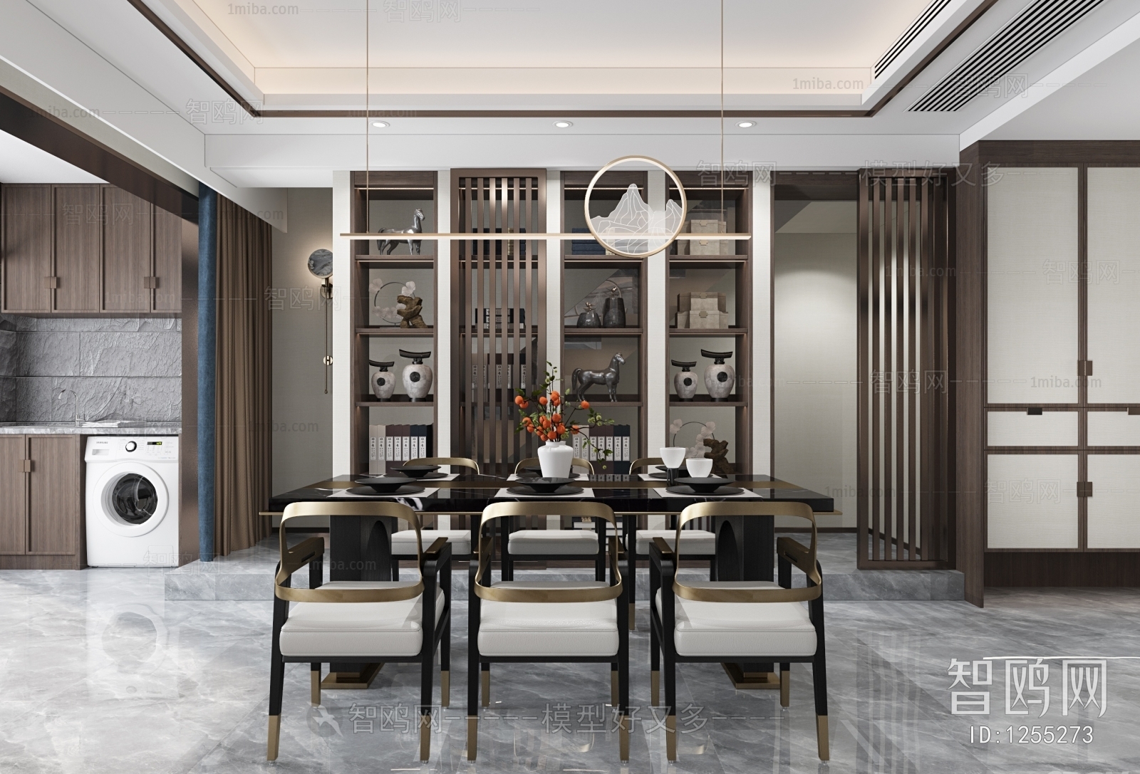 New Chinese Style Dining Room