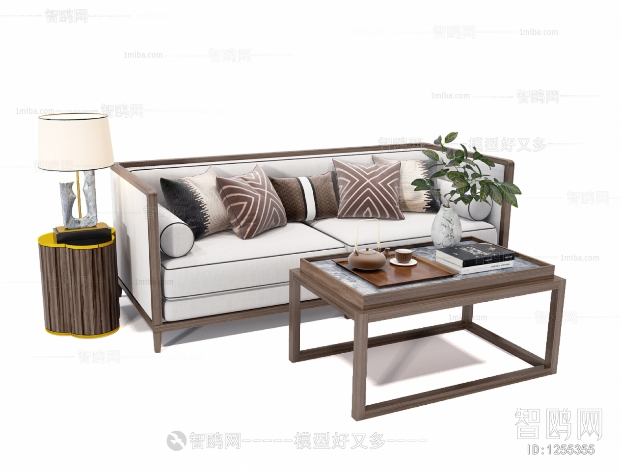 New Chinese Style A Sofa For Two