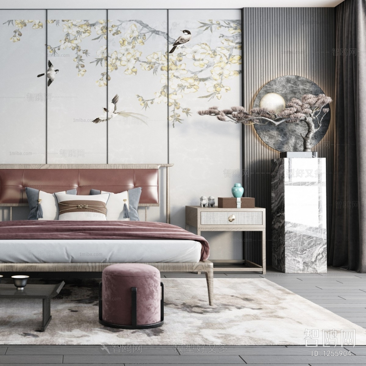 New Chinese Style Bedroom