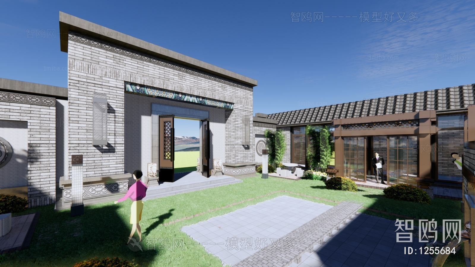 New Chinese Style Building Appearance