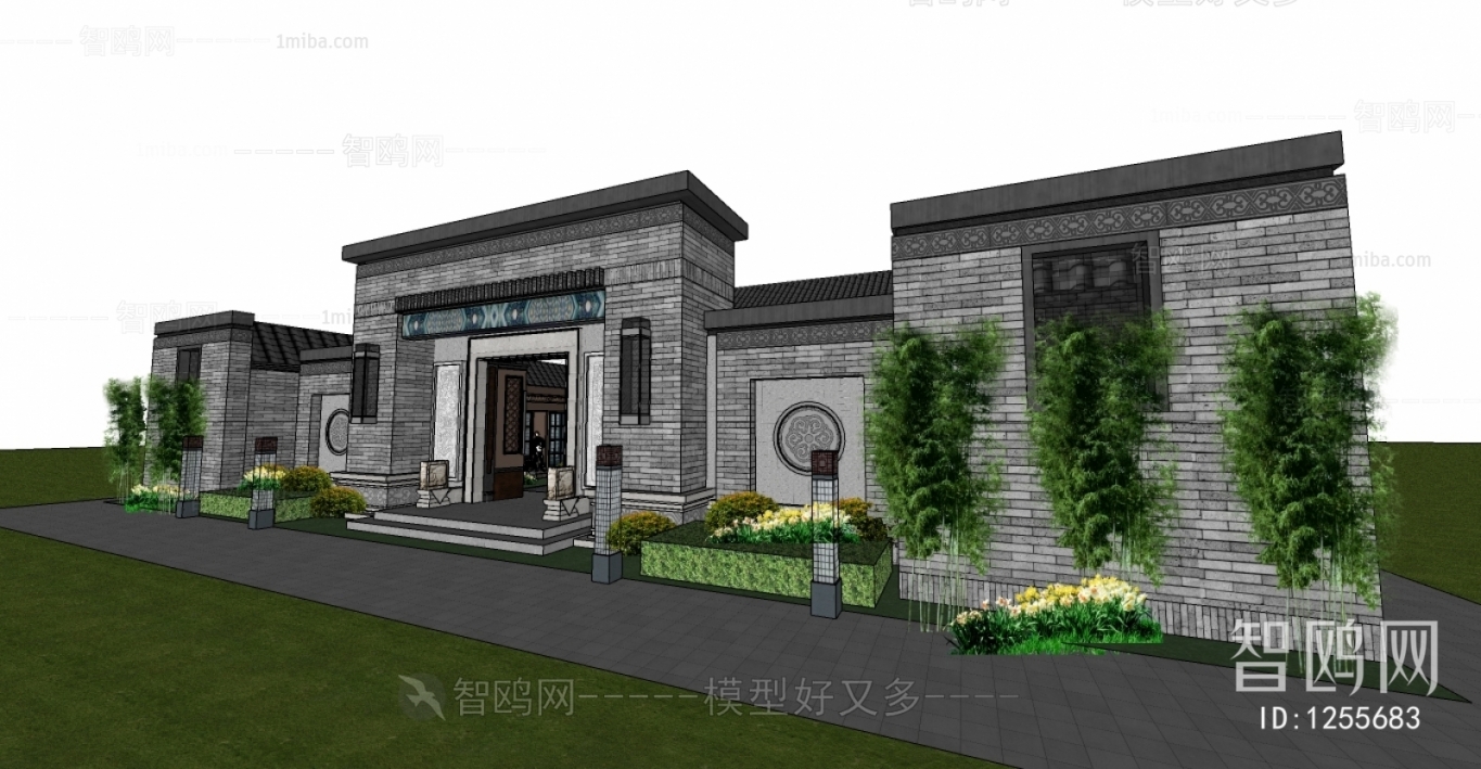 New Chinese Style Building Appearance