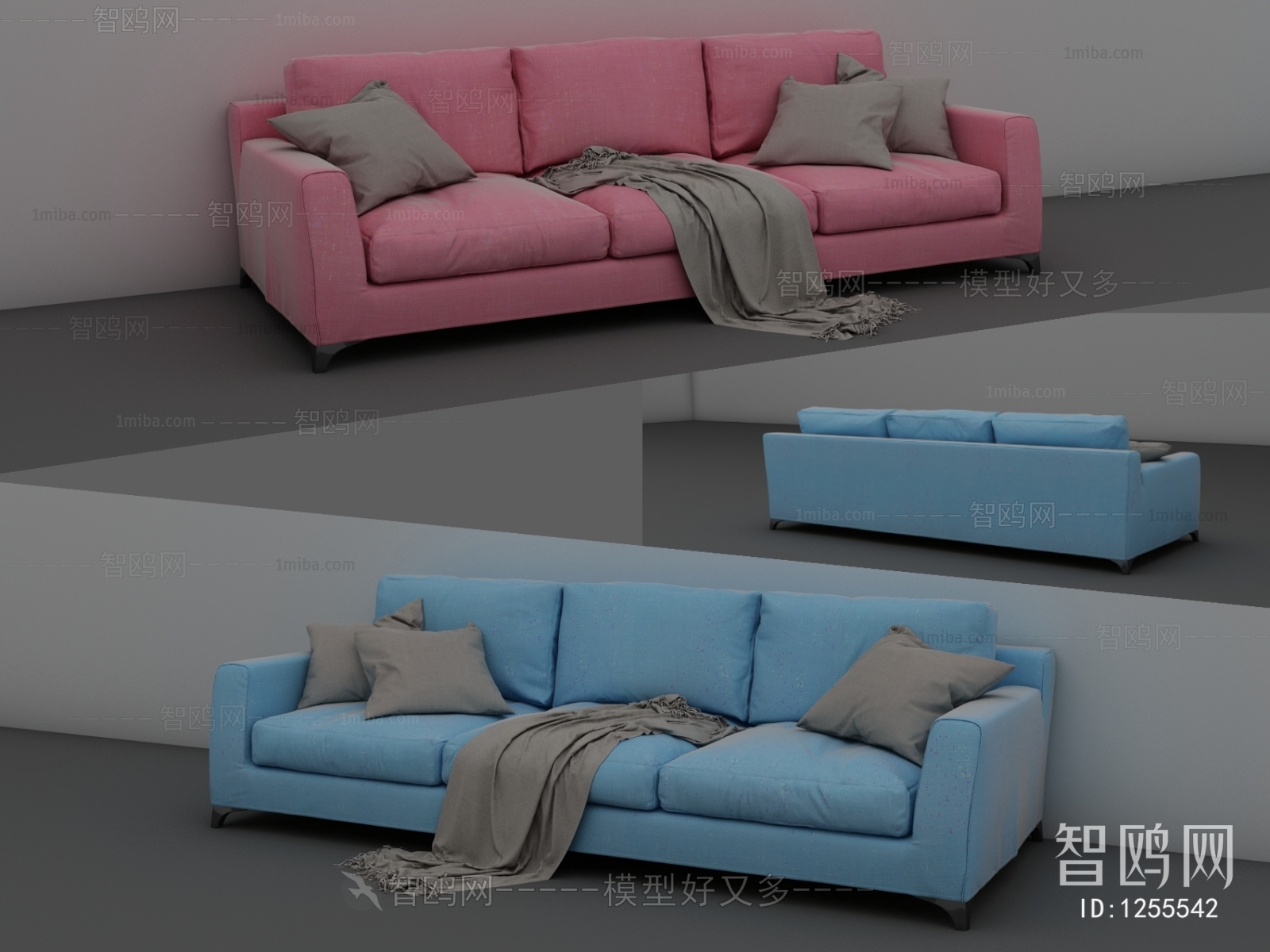 Modern Three-seat Sofa