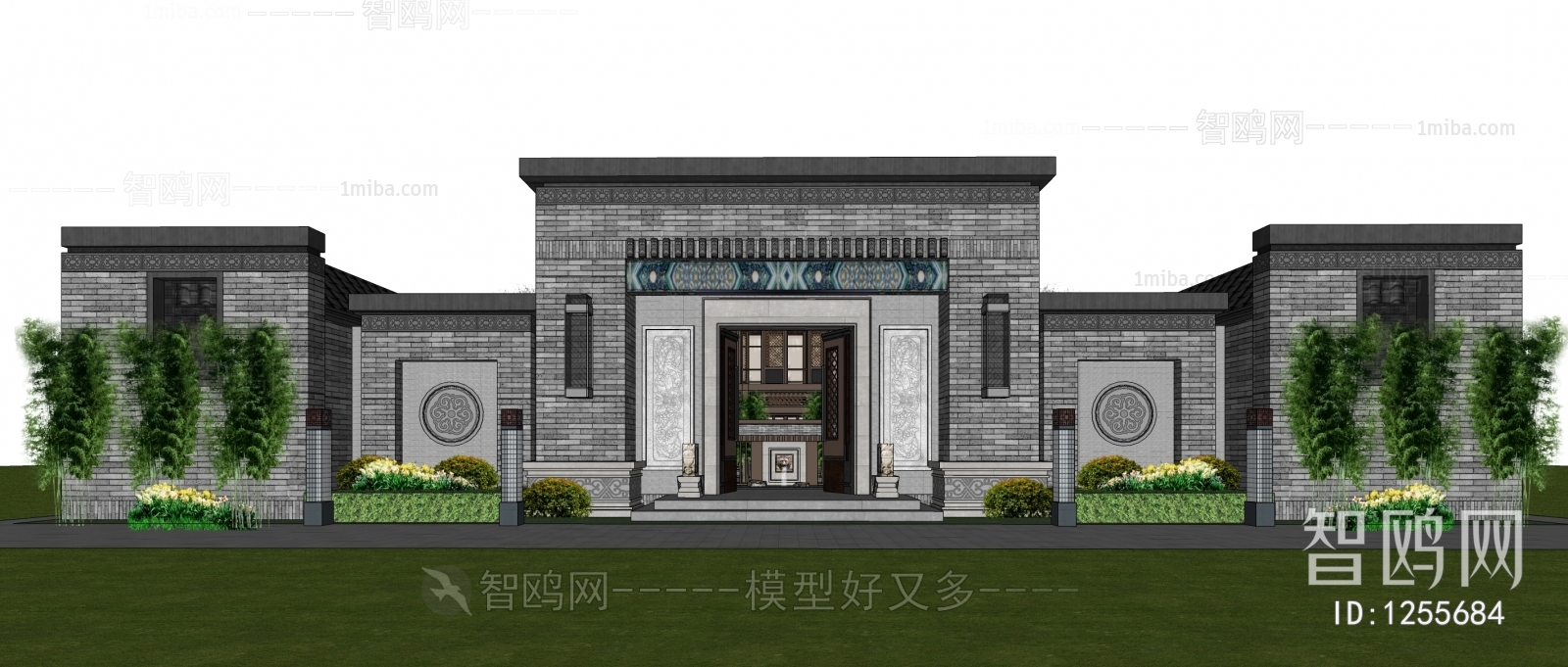 New Chinese Style Building Appearance