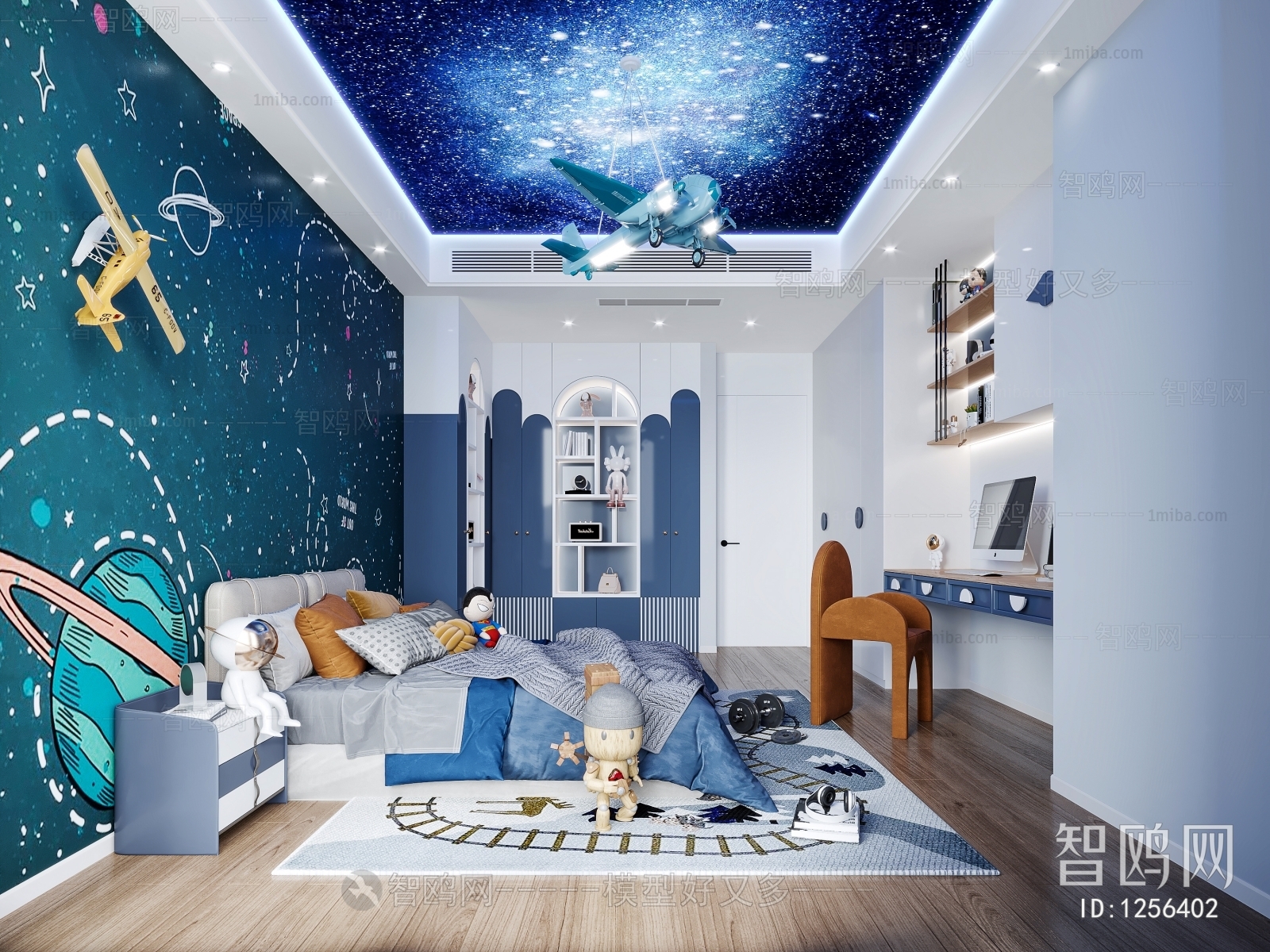 Modern Boy's Room And Son's Room