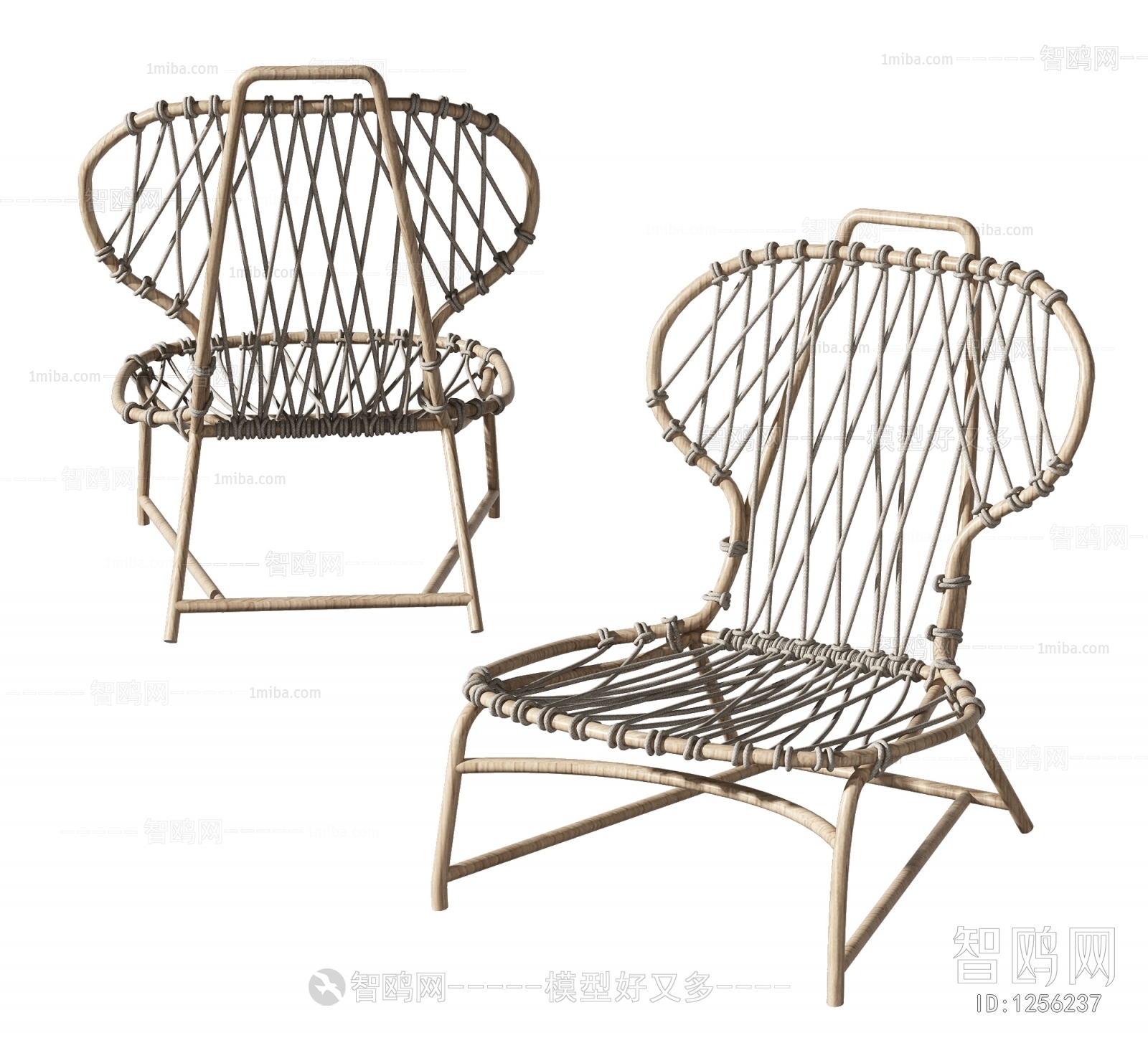 Wabi-sabi Style Lounge Chair