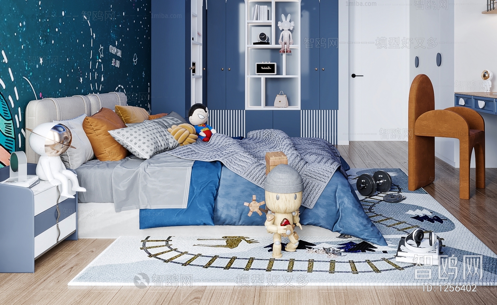 Modern Boy's Room And Son's Room