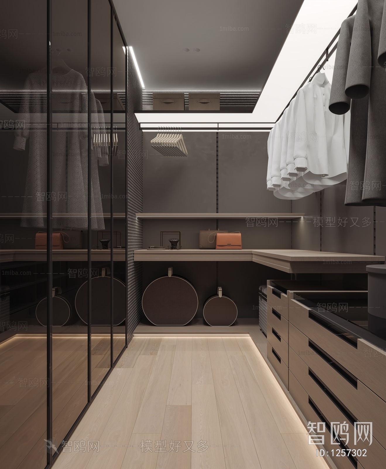 Modern Clothes Storage Area