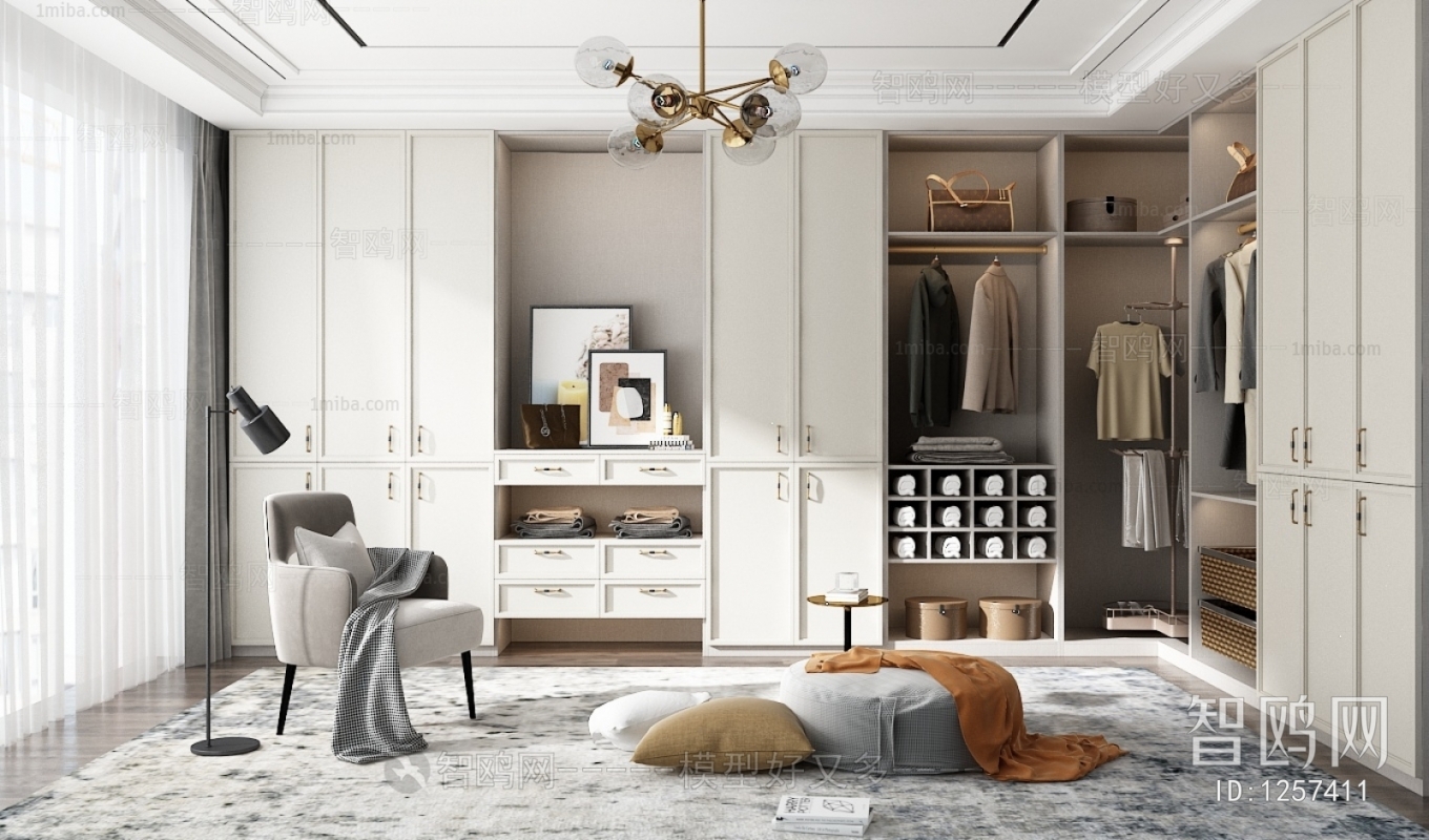 Modern Clothes Storage Area