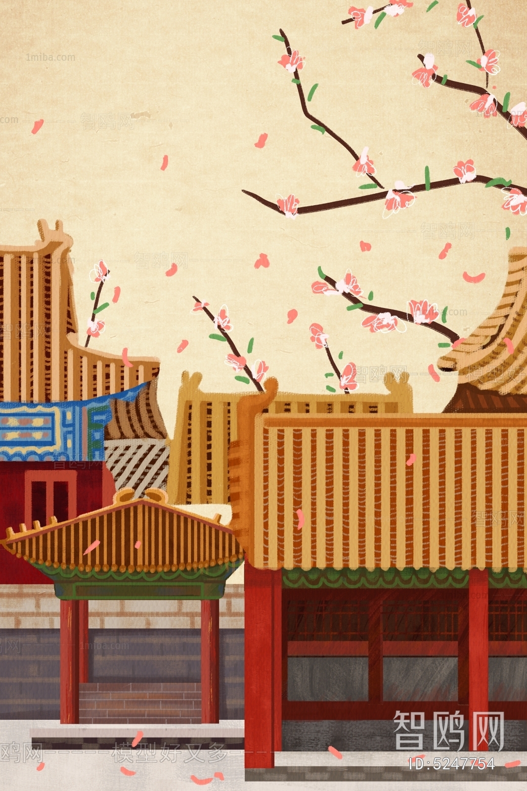 中国风古装饰画