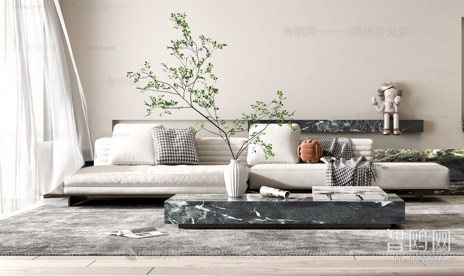 Wabi-sabi Style A Living Room