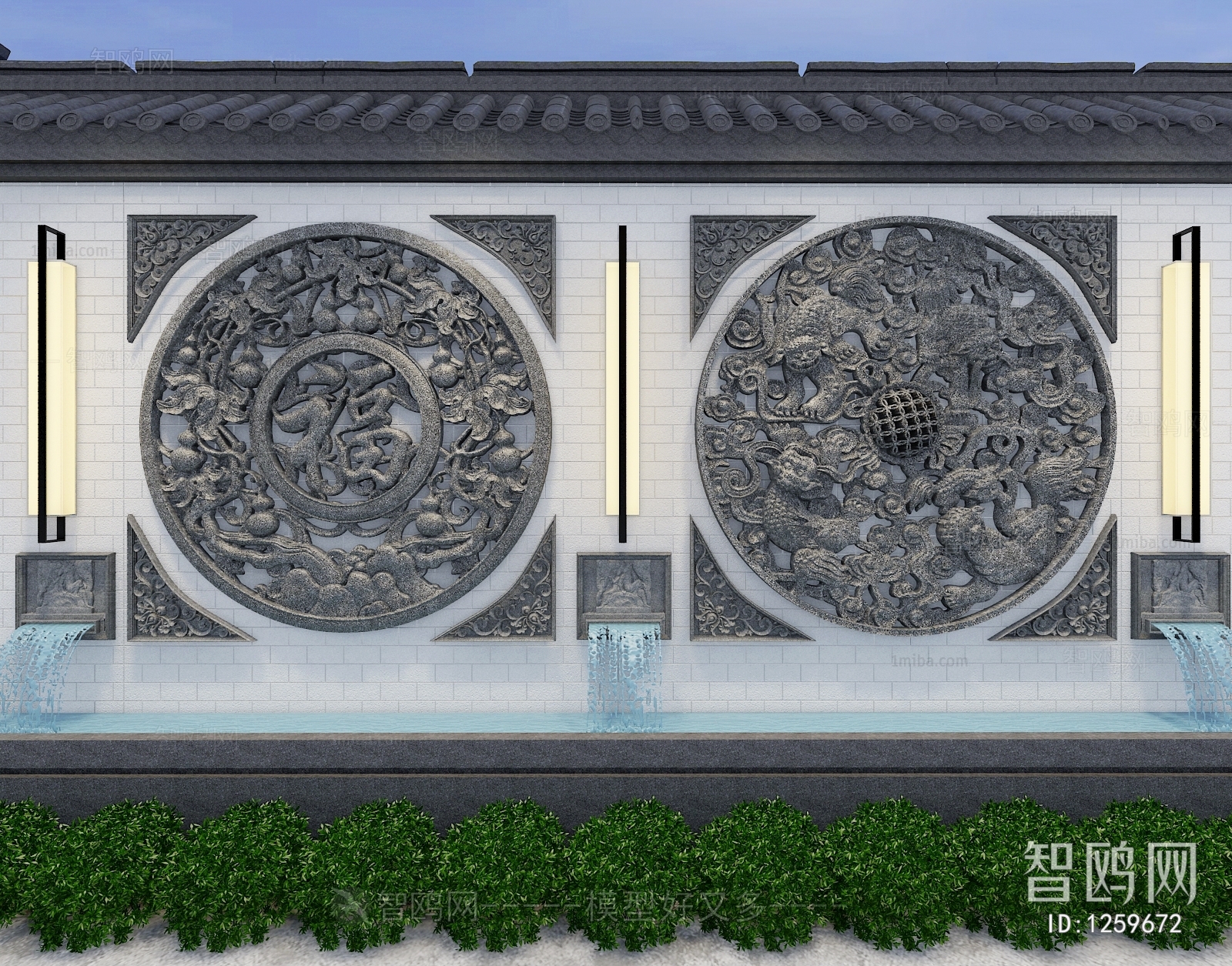 Chinese Style Building Component