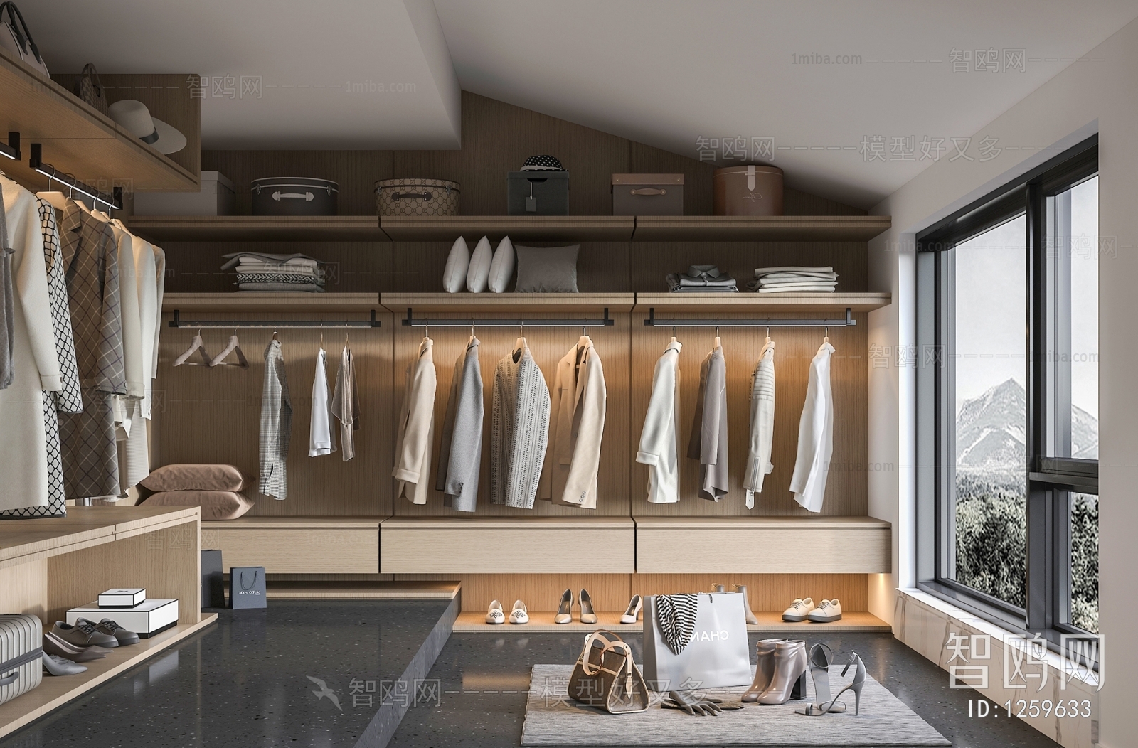 Modern Clothes Storage Area