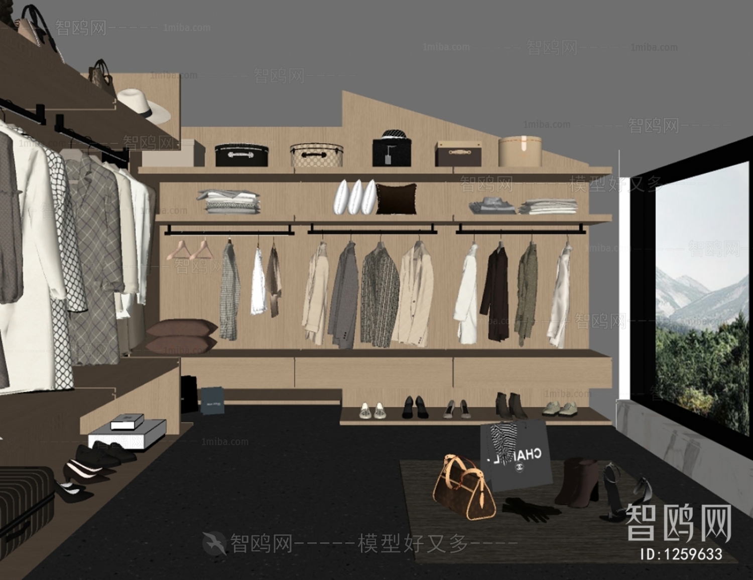 Modern Clothes Storage Area