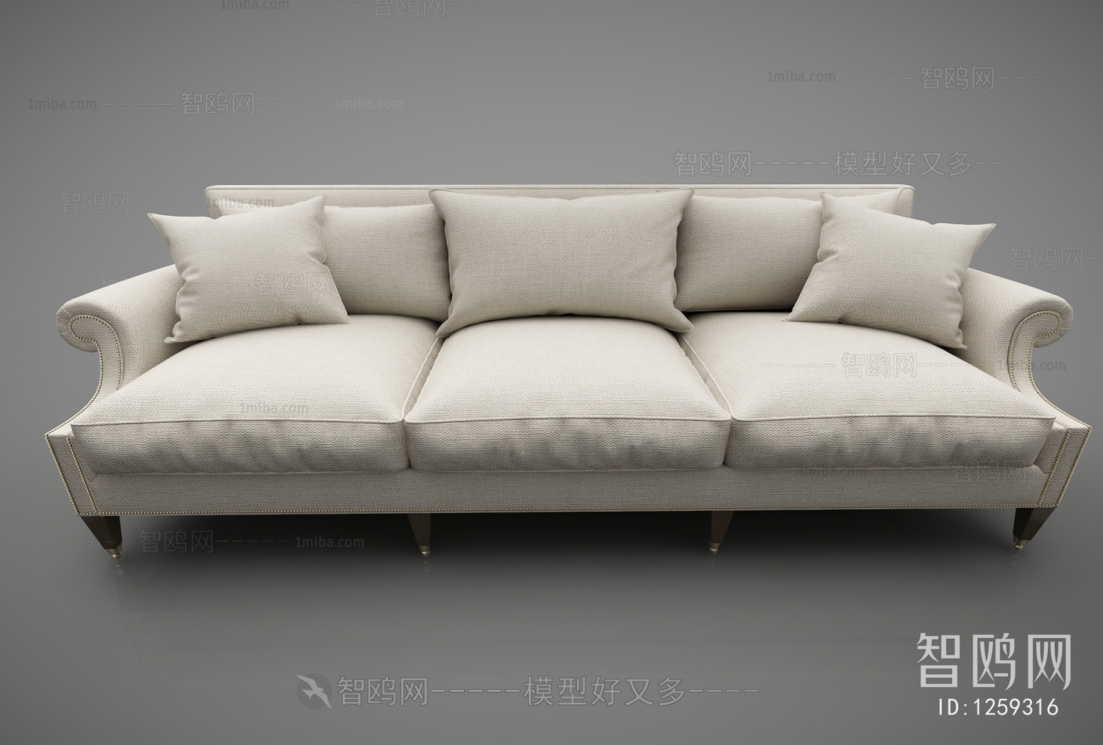 American Style Three-seat Sofa