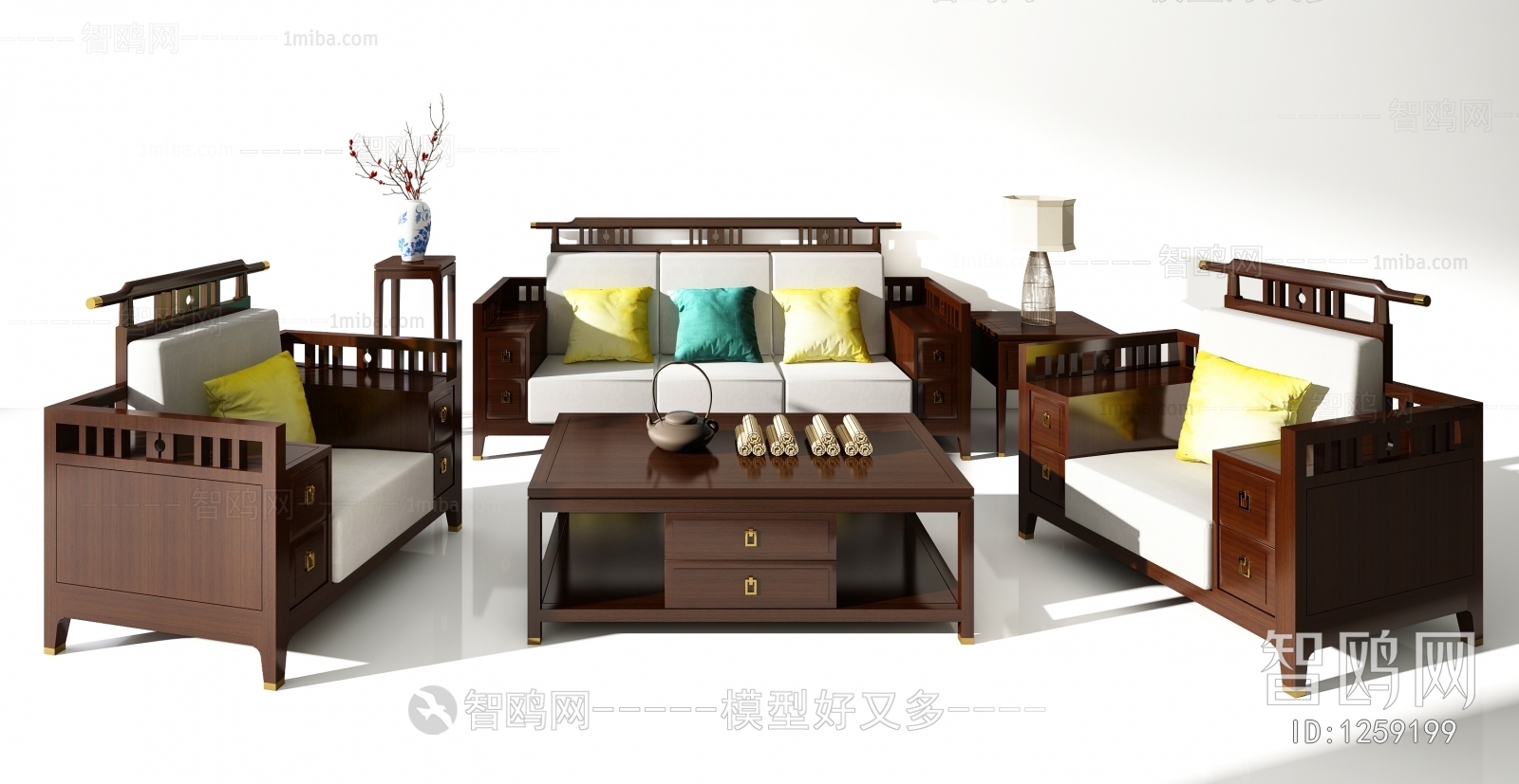 Chinese Style Sofa Combination