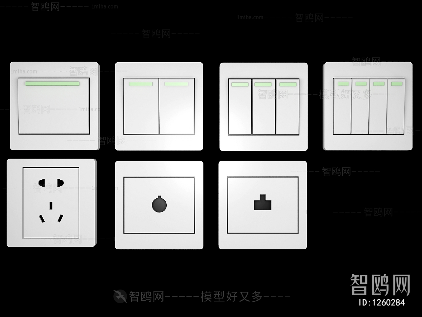 Modern Switch Socket Panel