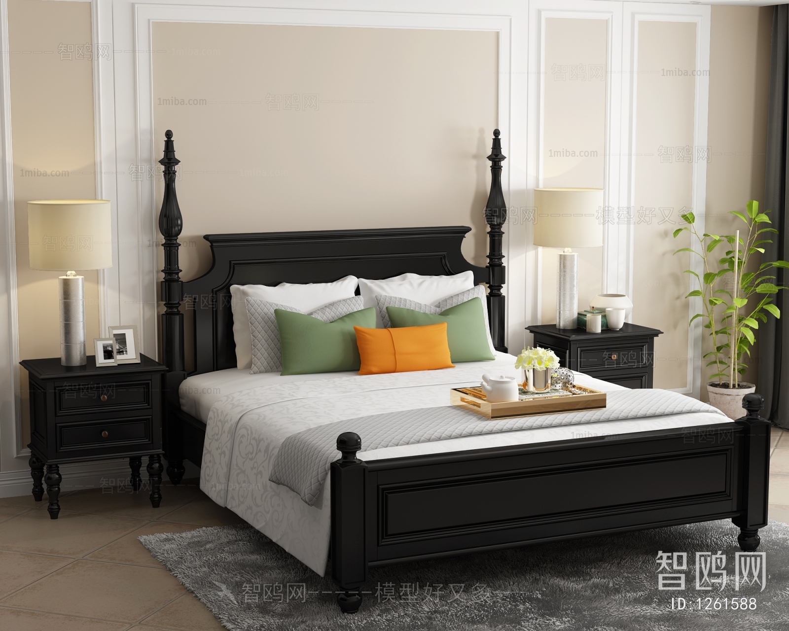 American Style Double Bed