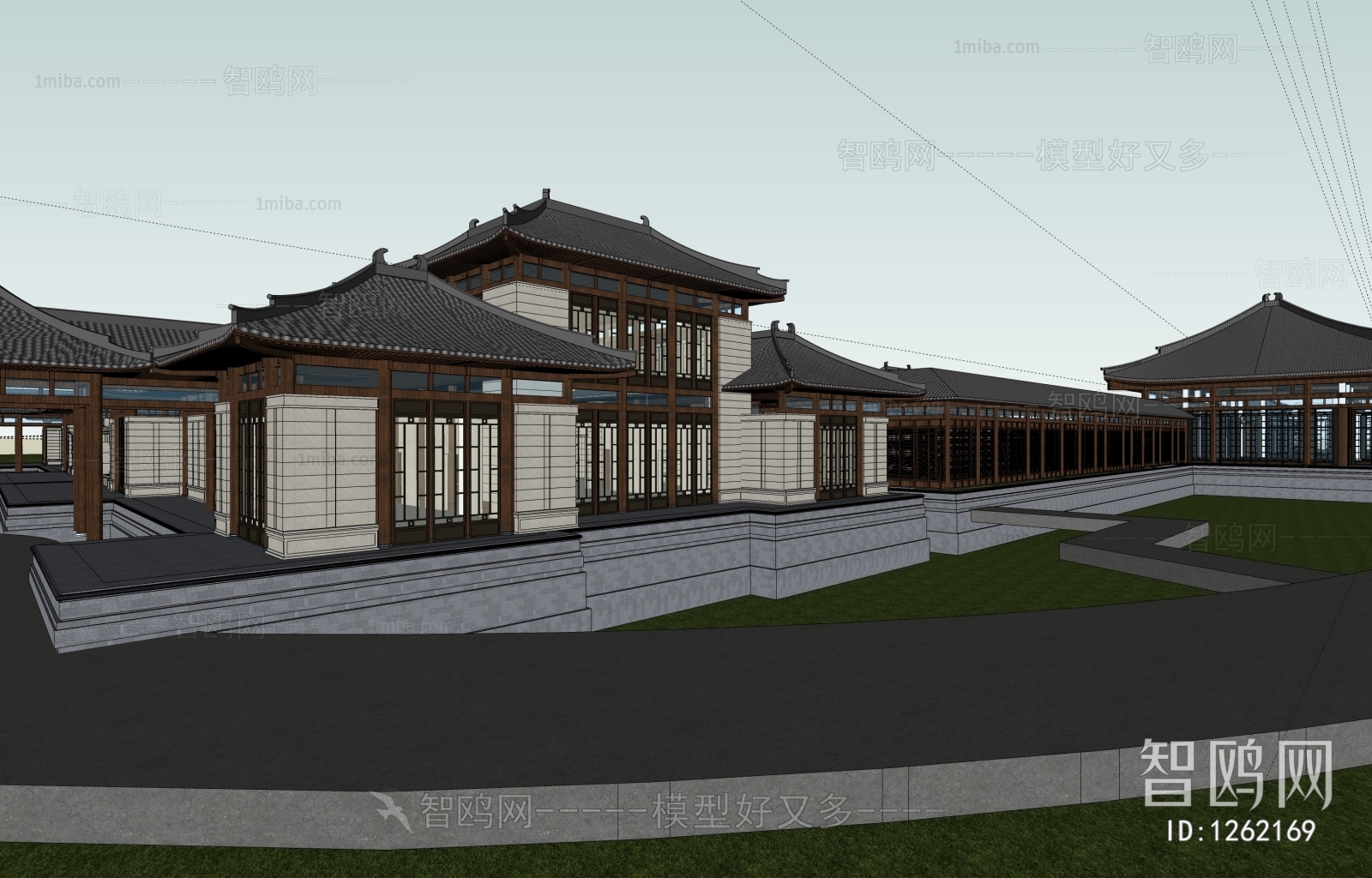 Chinese Style Architectural Bird's-eye View Planning