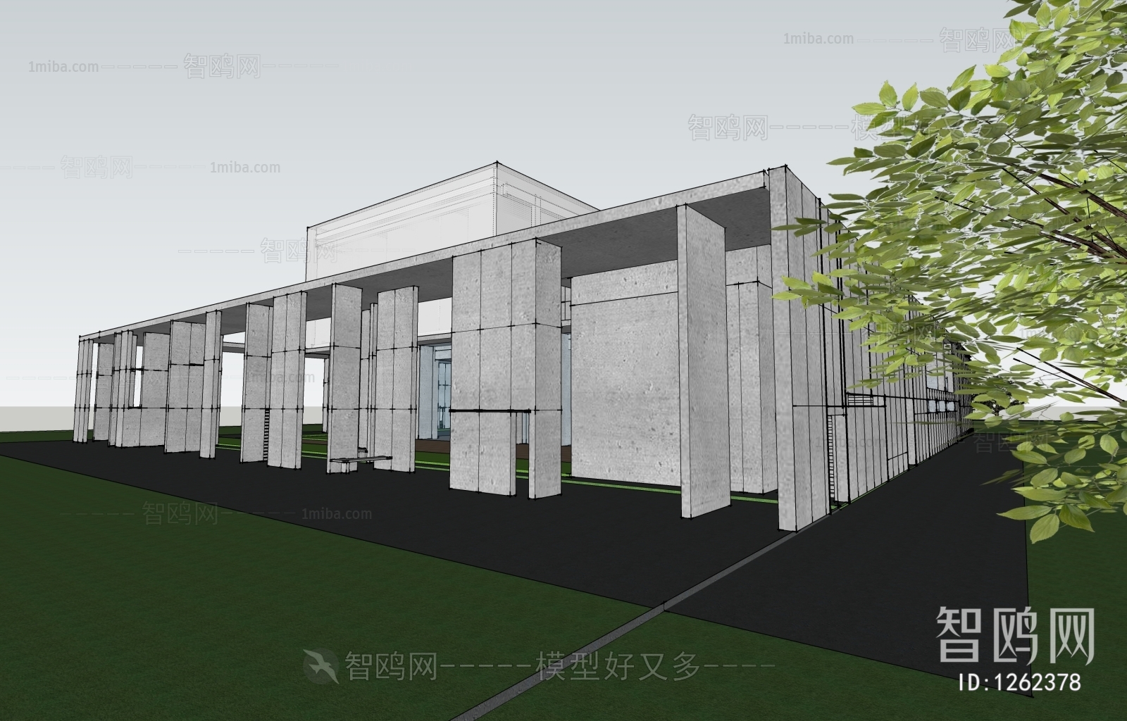 现代风格中央公园 售楼处 示范区