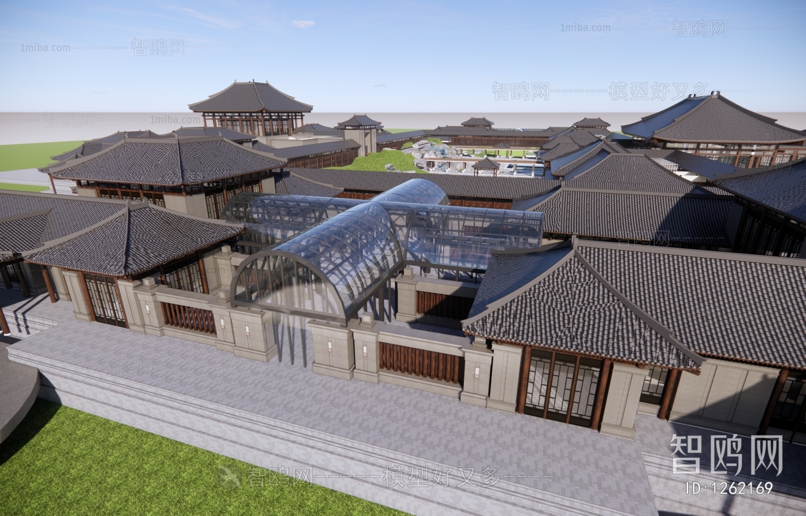 Chinese Style Architectural Bird's-eye View Planning