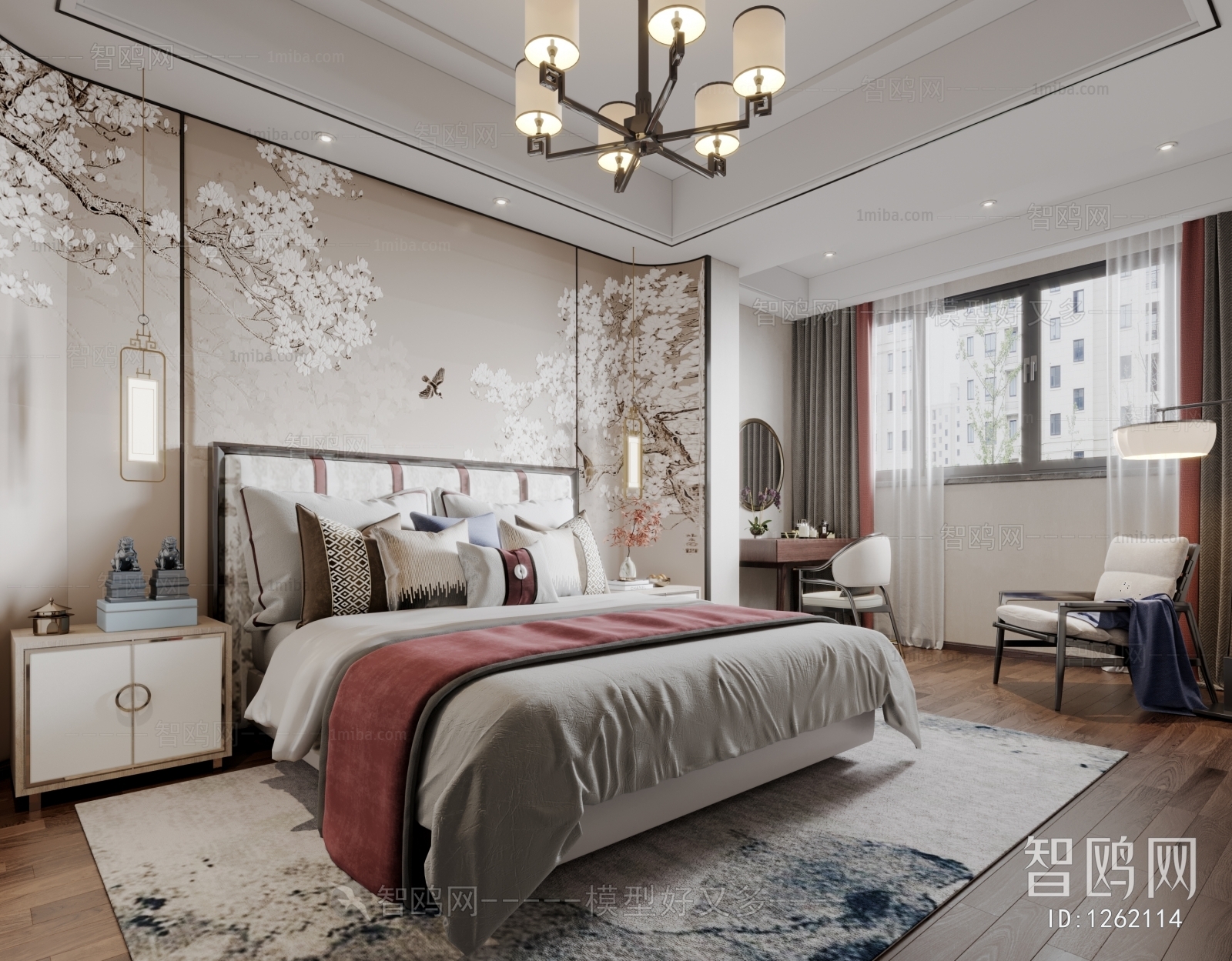 New Chinese Style Bedroom