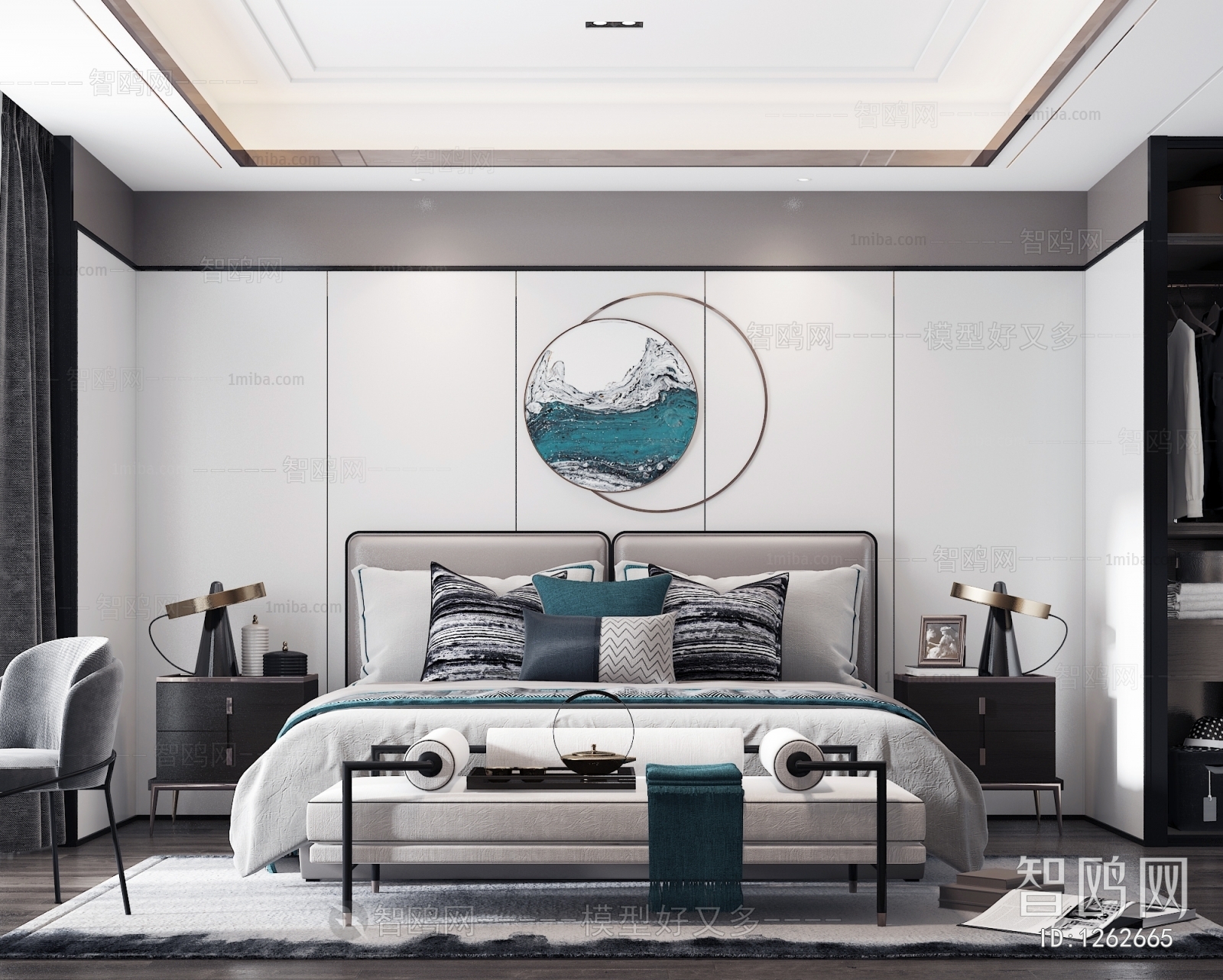 New Chinese Style Bedroom