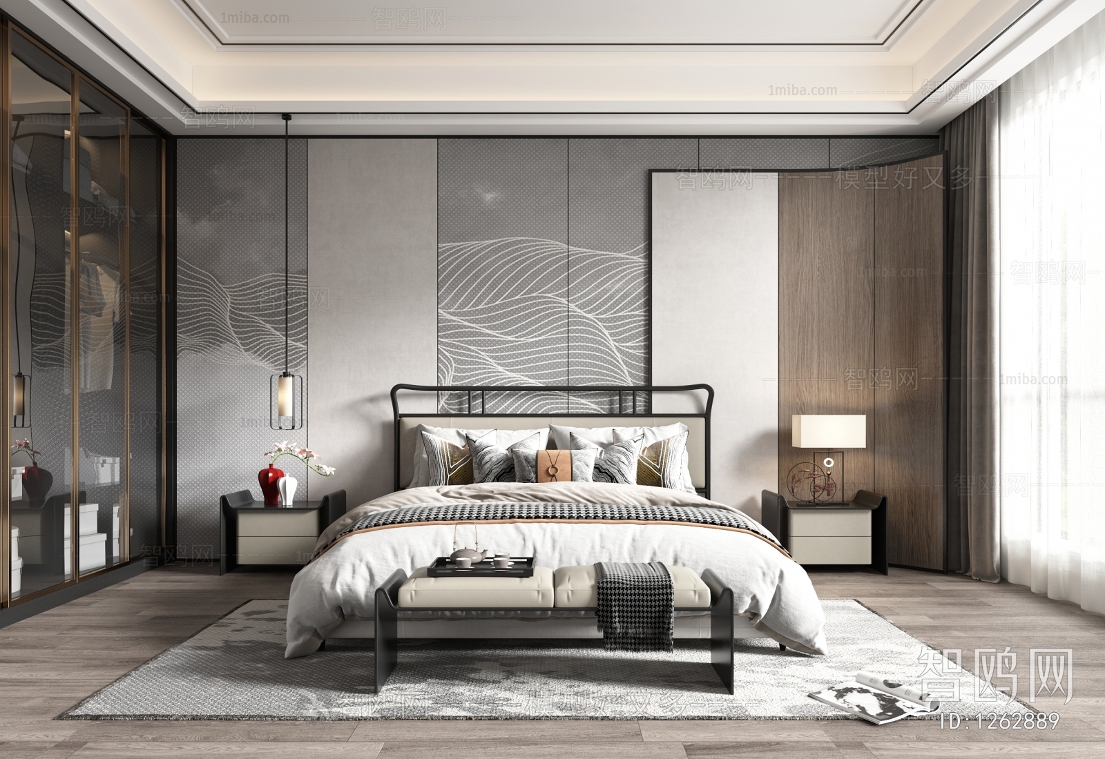 New Chinese Style Bedroom