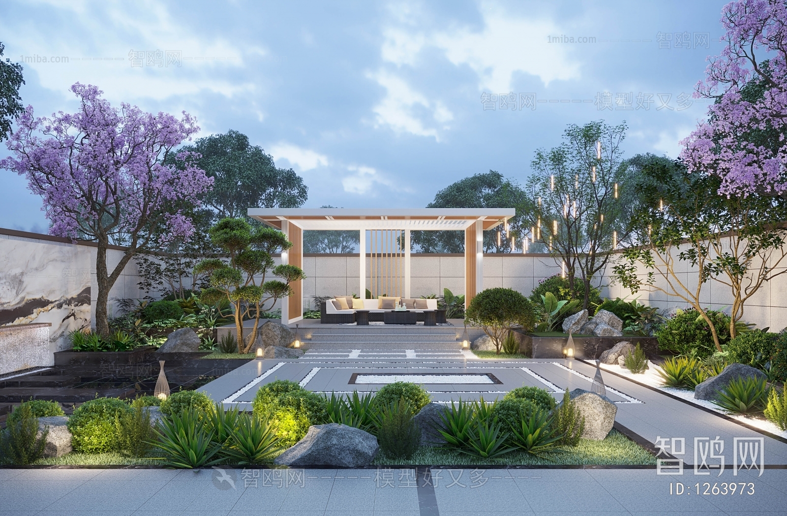 Modern Courtyard/landscape