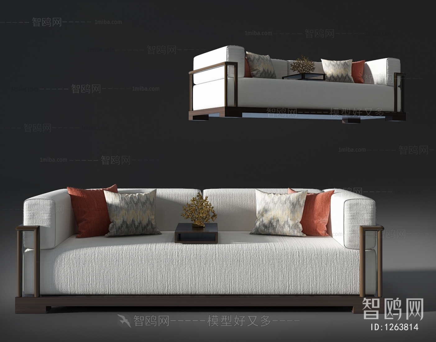 New Chinese Style A Sofa For Two