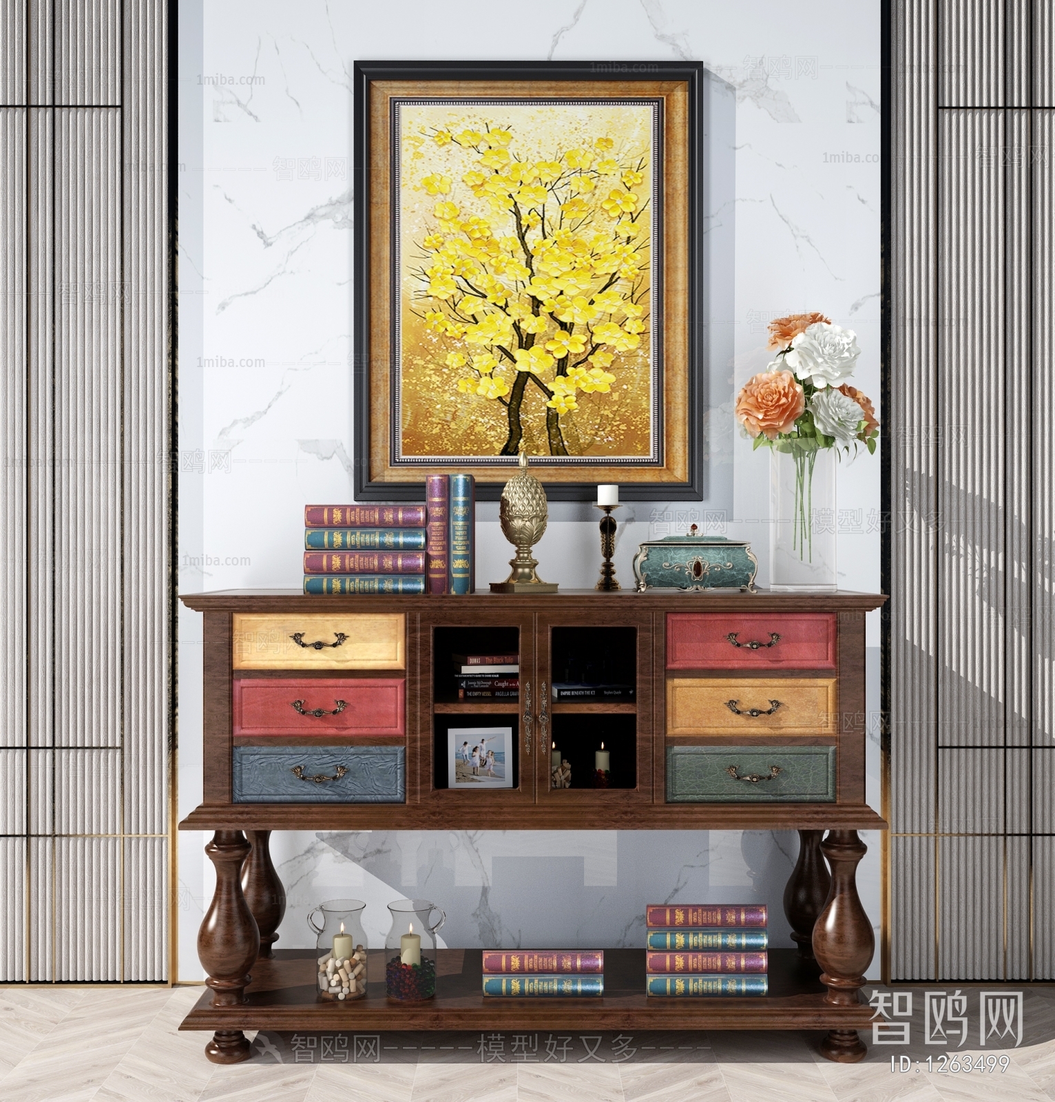 American Style Side Cabinet/Entrance Cabinet