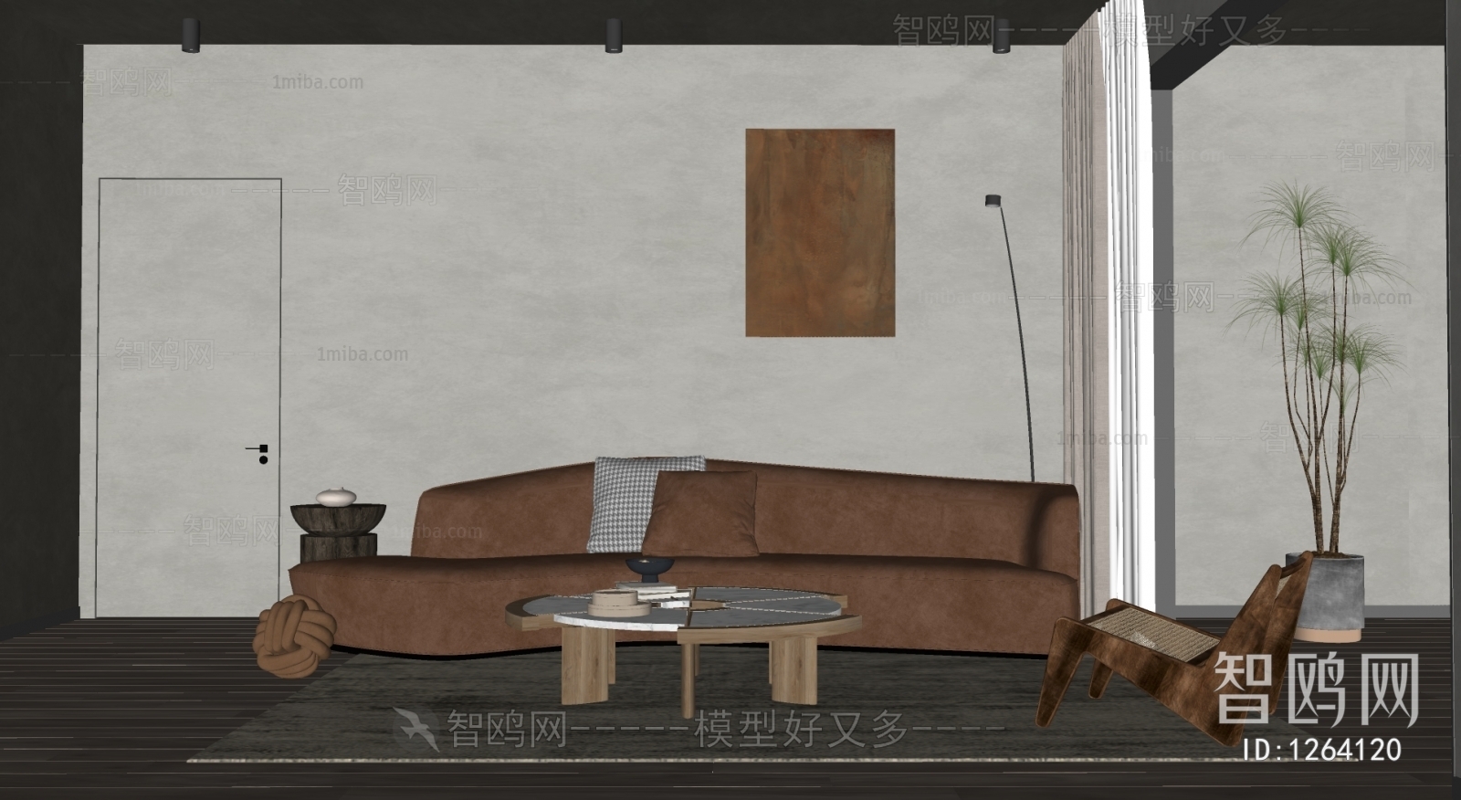 Wabi-sabi Style A Living Room