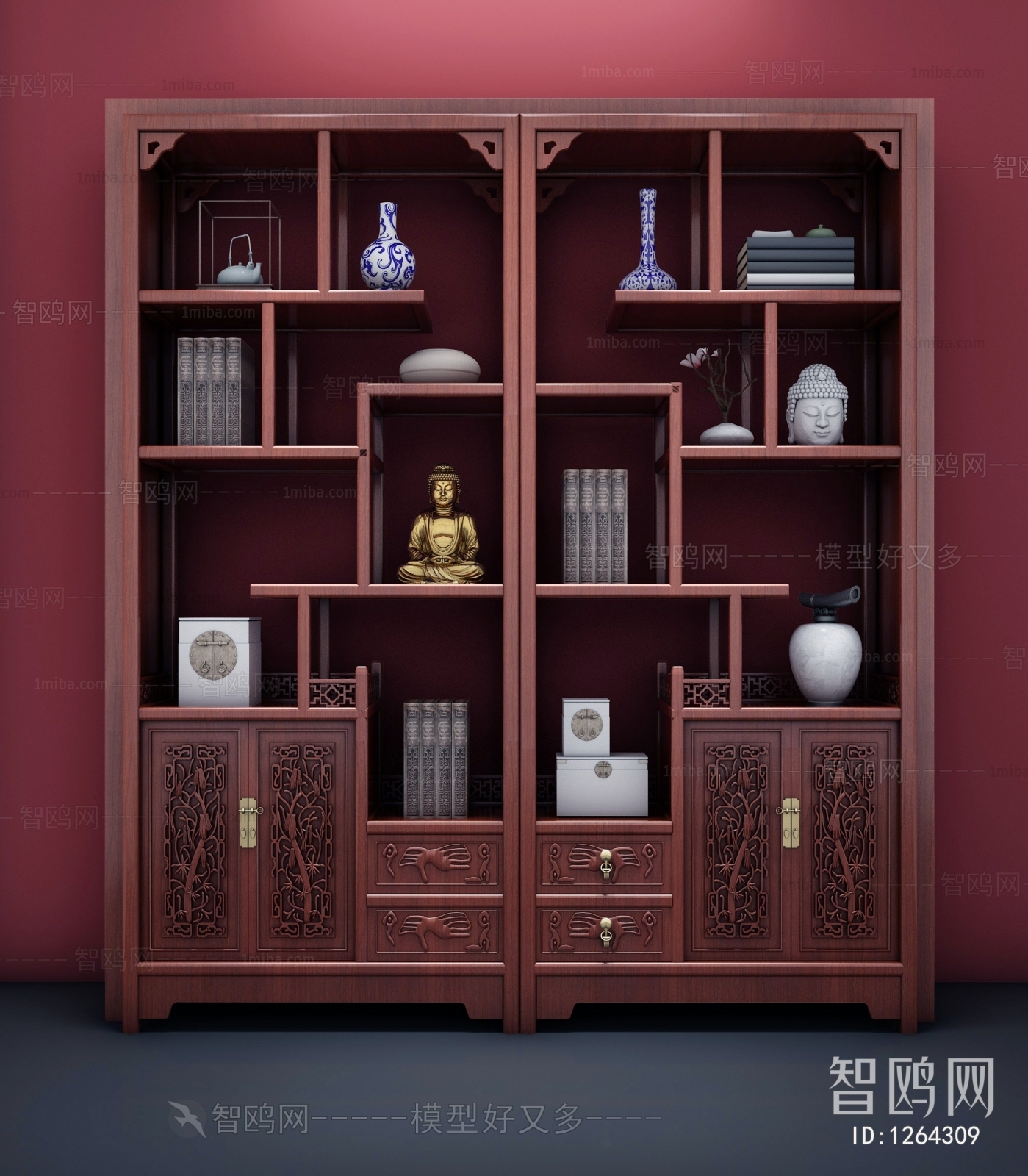 Chinese Style Antique Rack