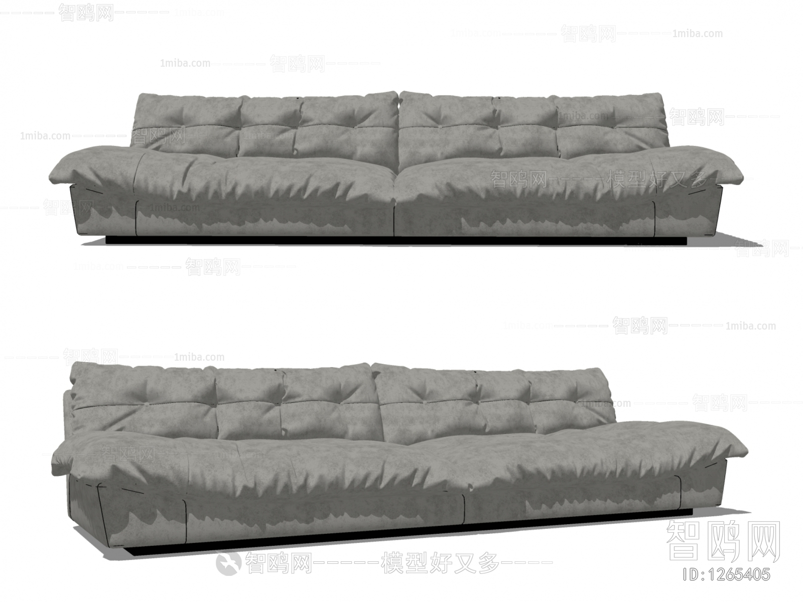 Wabi-sabi Style Multi Person Sofa