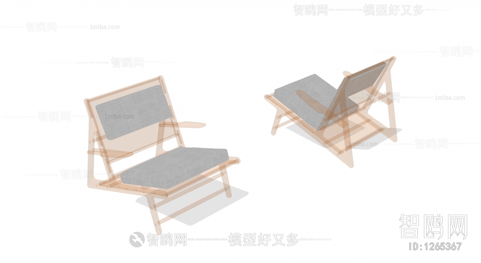 Wabi-sabi Style Lounge Chair