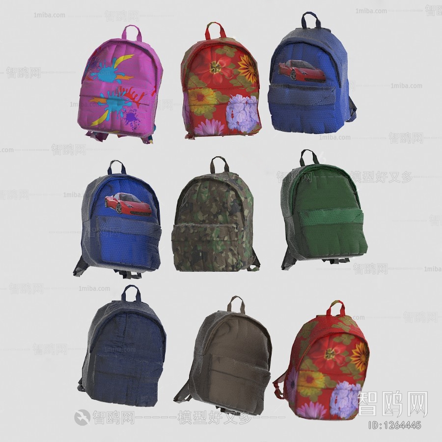 Modern Backpack And Backpack