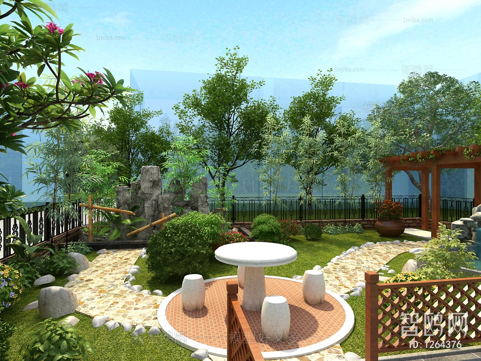 New Chinese Style Courtyard/landscape