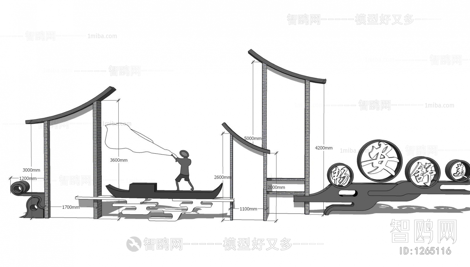 New Chinese Style Building Component