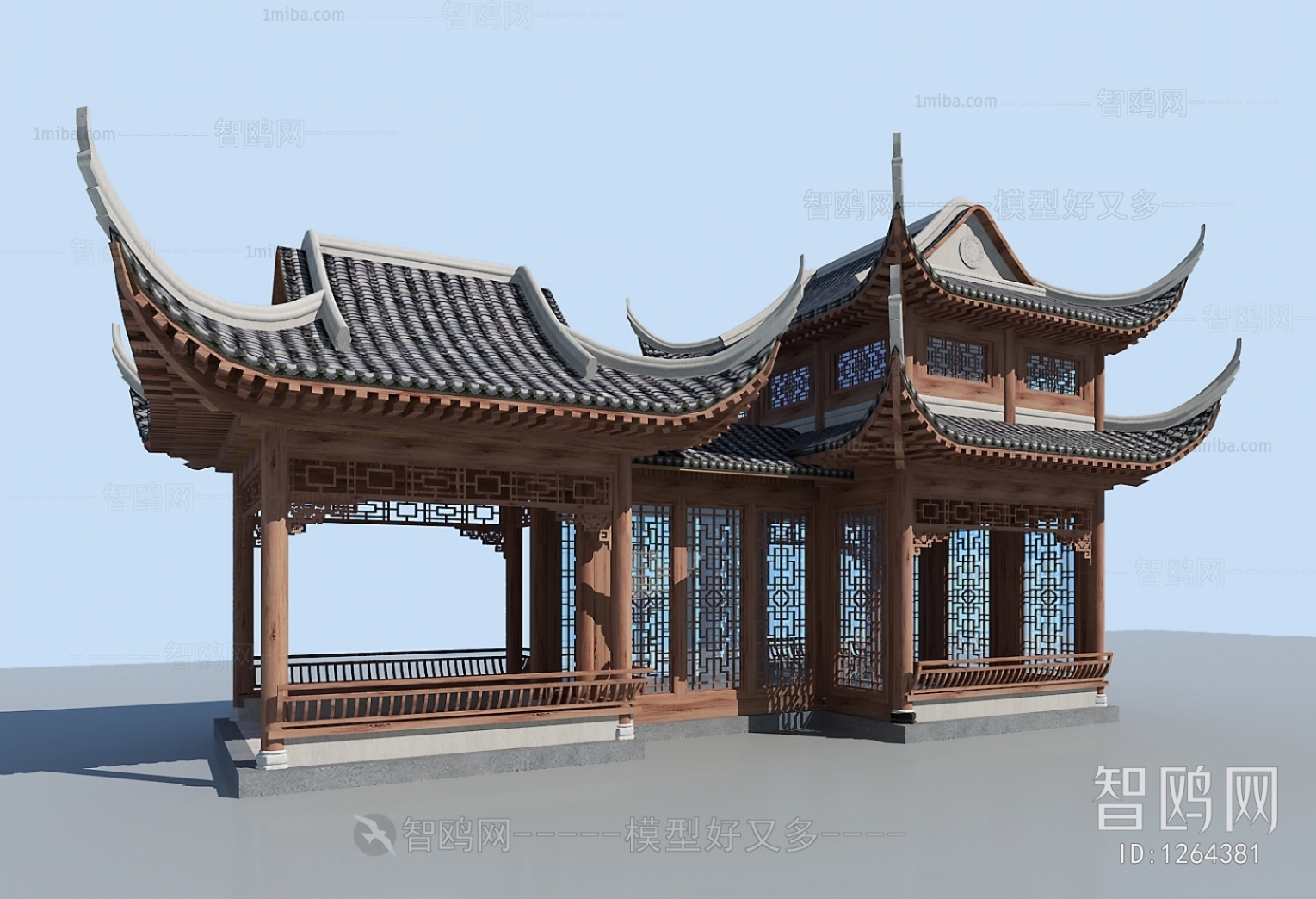 Chinese Style Ancient Architectural Buildings