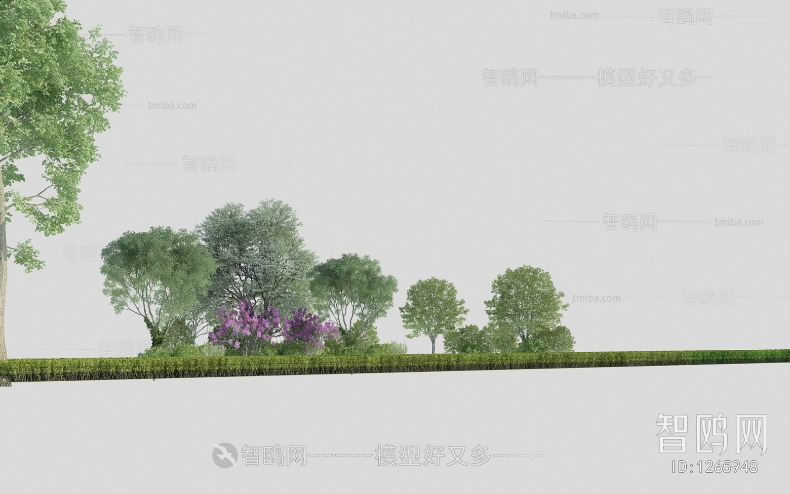 Modern Tree/shrub/grass