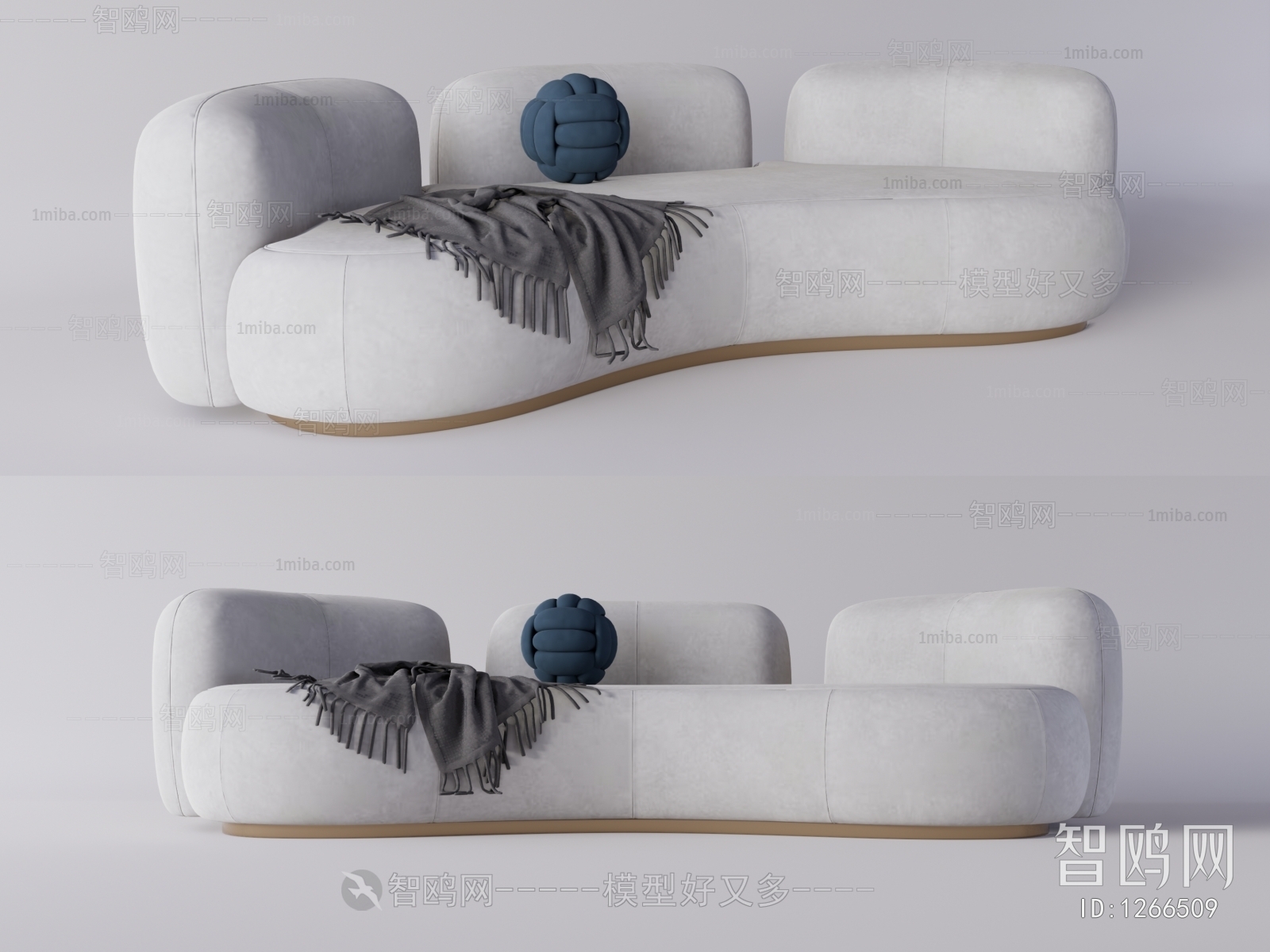 Wabi-sabi Style Multi Person Sofa