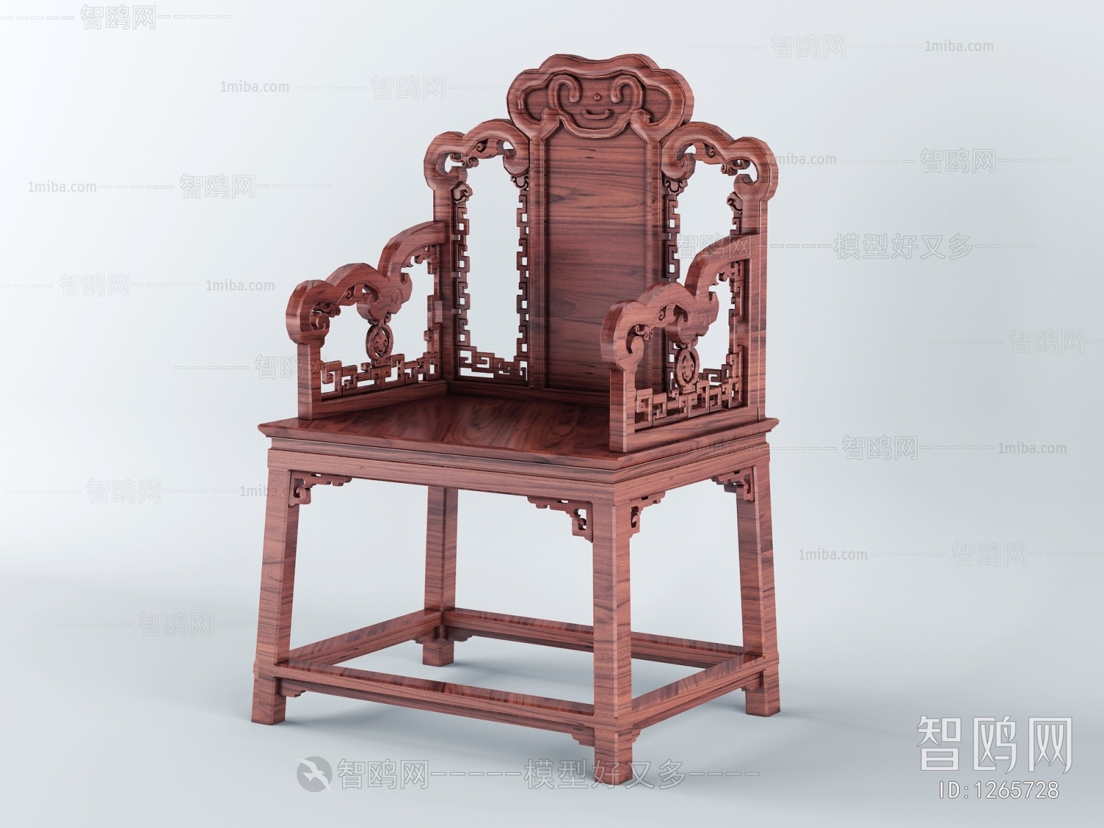 中式古典红木家具太师椅